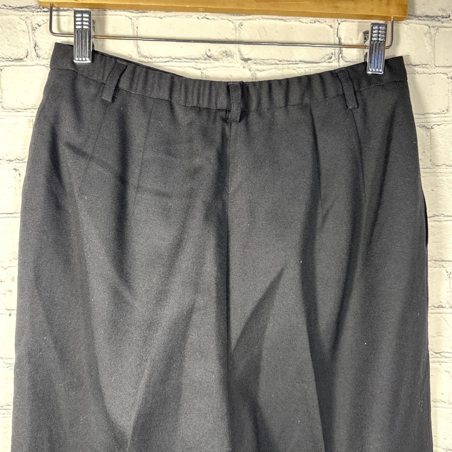 Pendleton Pendleton Pants Womens 10 Black Wool Dress Straight Leg Pleated High Rise Business Workwear Vintage Styled USA Classic Size 32" / US 10 / IT 46 - 4 Thumbnail