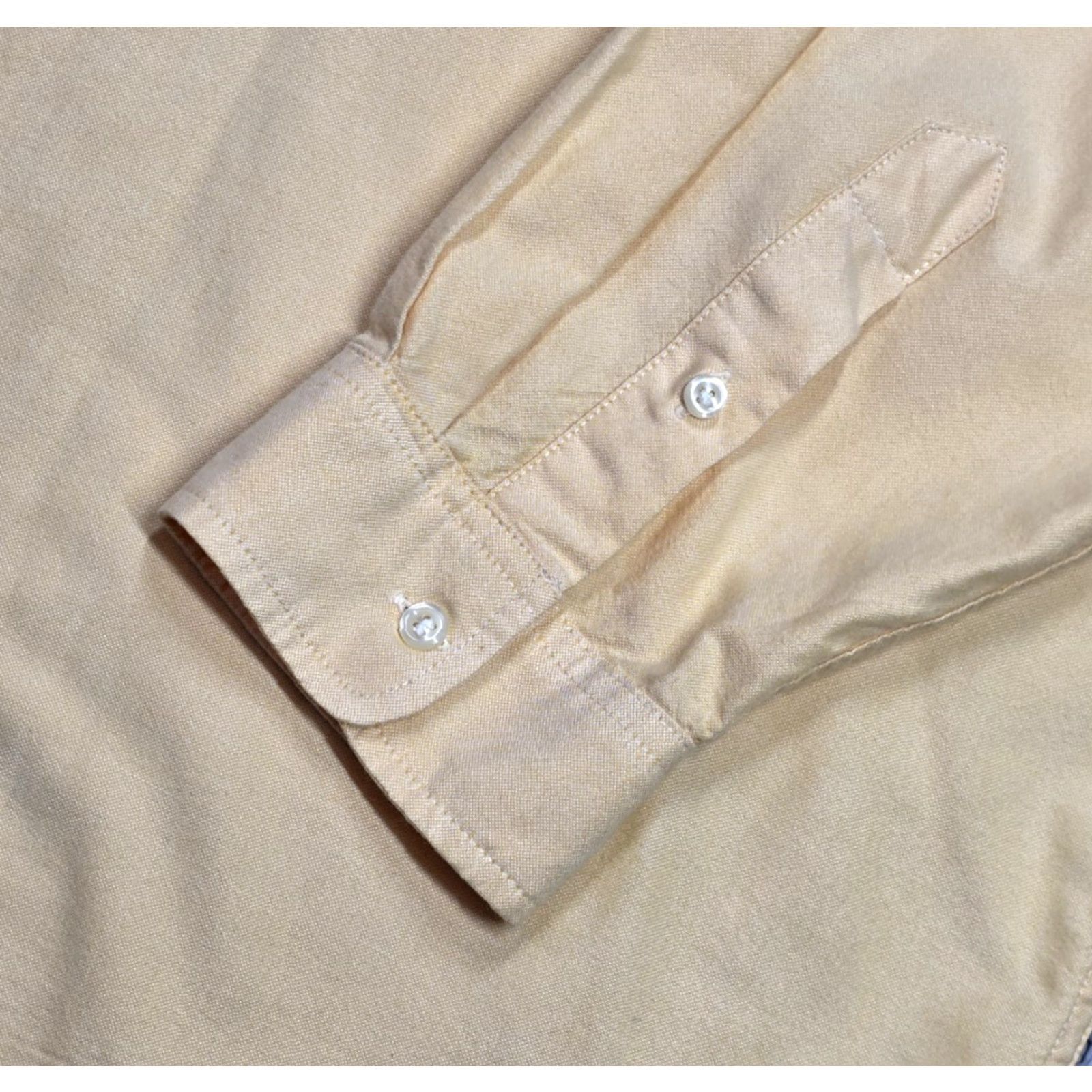 Ralph Lauren VTG Ralph Lauren Polo Jeans Co Button Up Shirt Cotton XL Yellow USA Flag Logo Vintage Classic Mens Button-Down Long Sleeve Casual Shirt Size US XL / EU 56 / 4 - 4 Thumbnail