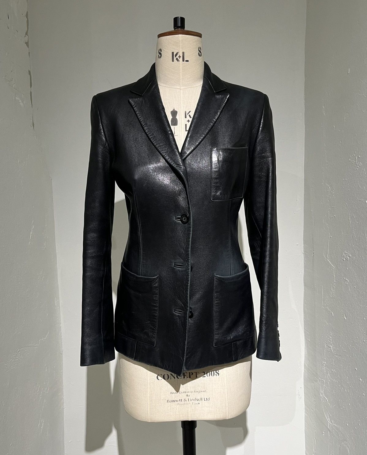 Gucci 1998 Tom Ford Leather Blazer Size M / US 6-8 / IT 42-44 - 1 Thumbnail