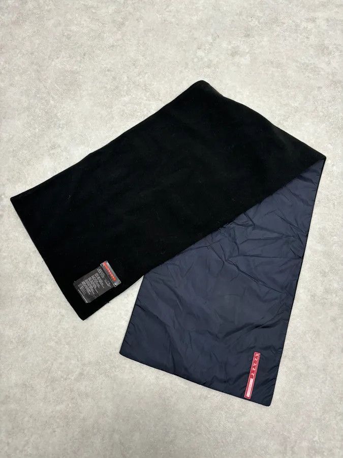 Prada Prada Black Hybrid Nylon Polar Scarf Size ONE SIZE - 4 Thumbnail