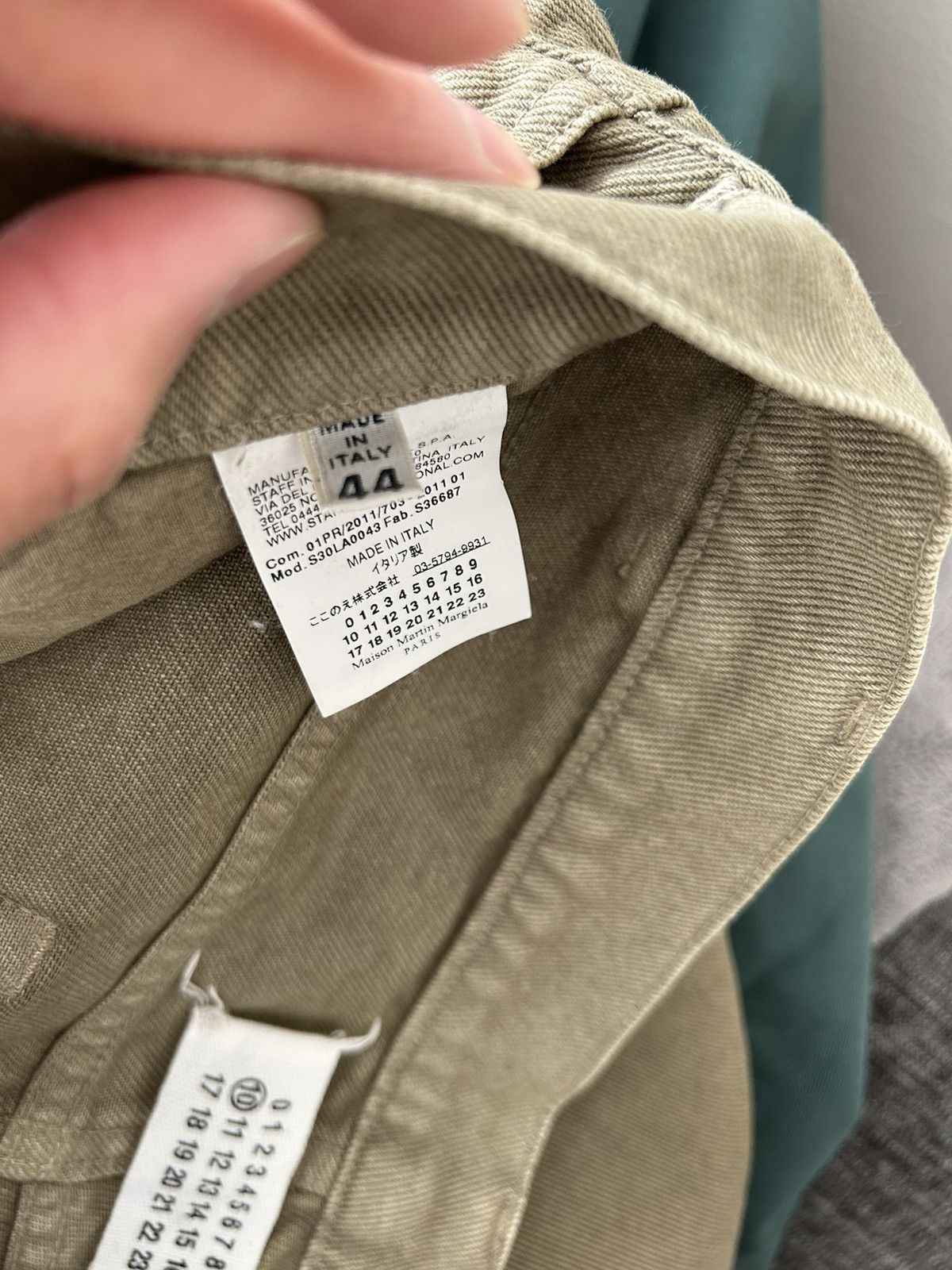 Maison Margiela Maison margiela olive denim | Grailed