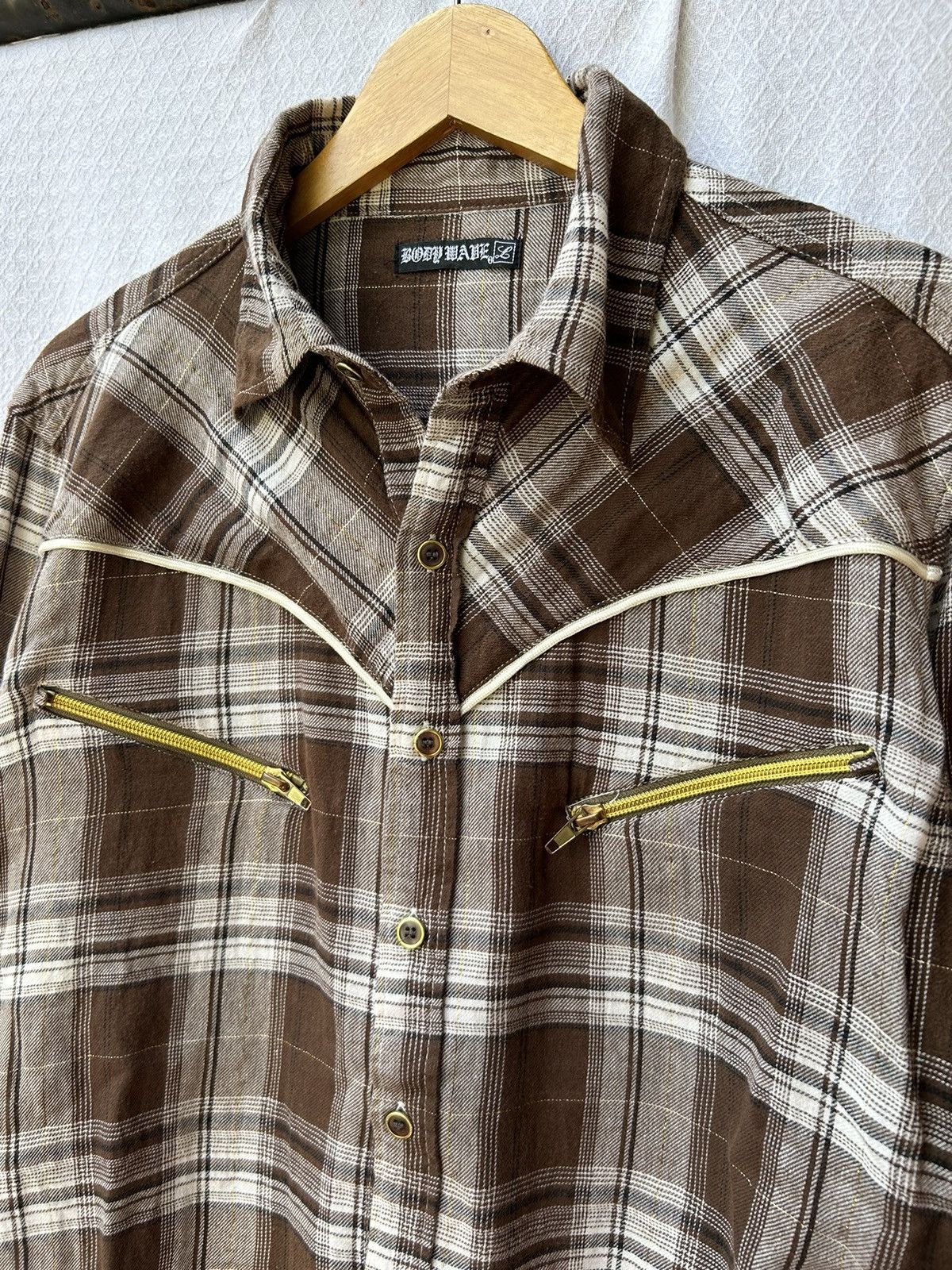 Japanese Brand Body wave japanese style plaid bottom up shirt Size US L / EU 52-54 / 3 - 6 Thumbnail