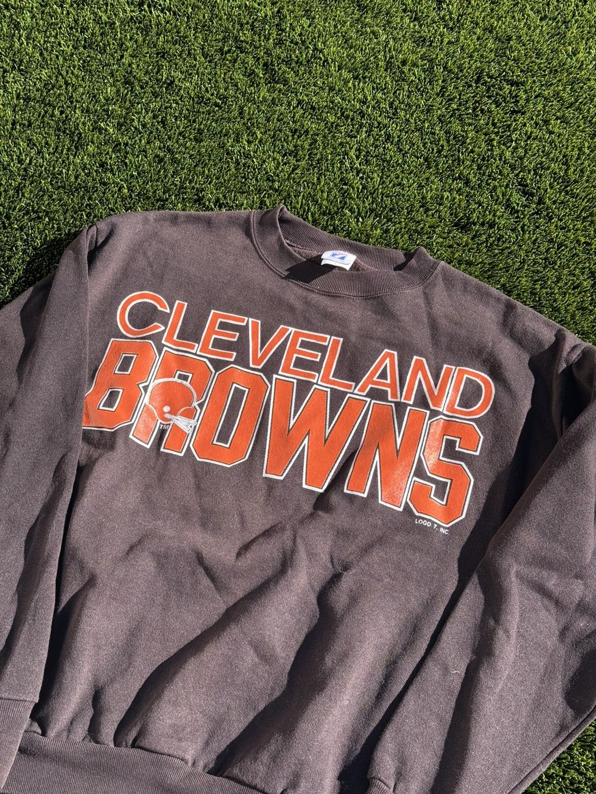 Logo 7 LOGO 7 - CLEVELAND BROWNS CREWNECK Size US L / EU 52-54 / 3 - 2 Thumbnail