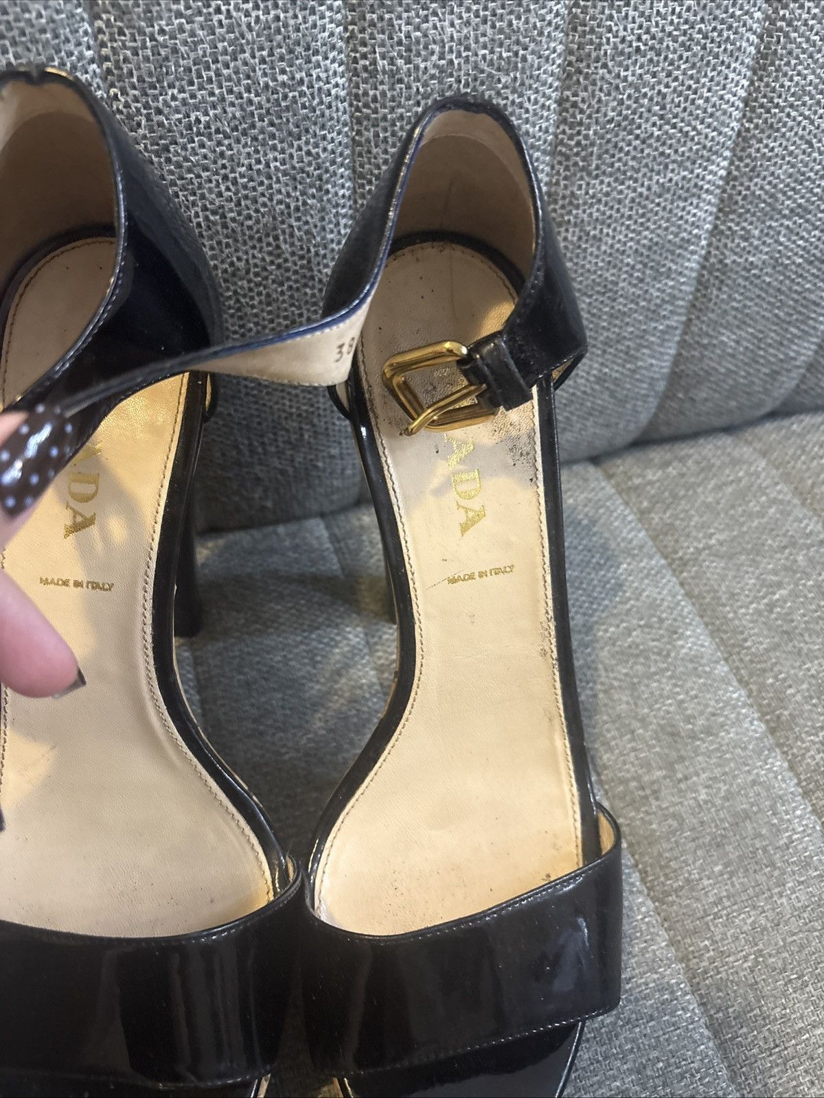 Prada Black Prada Heels Size US 7.5 / IT 37.5 - 2 Thumbnail