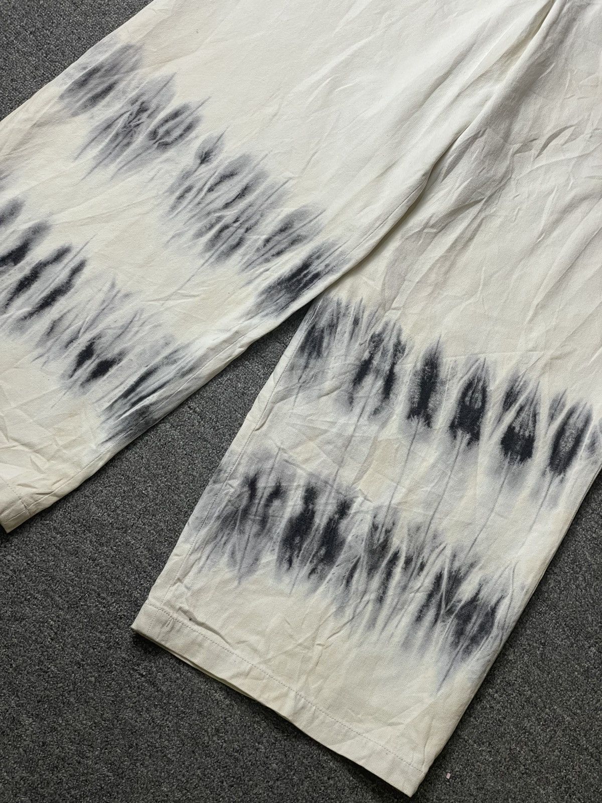 Japanese Brand × Vintage AIVER Brand Fashion Tie Dye Wide Leg Jeans (111) Size US 32 / EU 48 - 2 Thumbnail