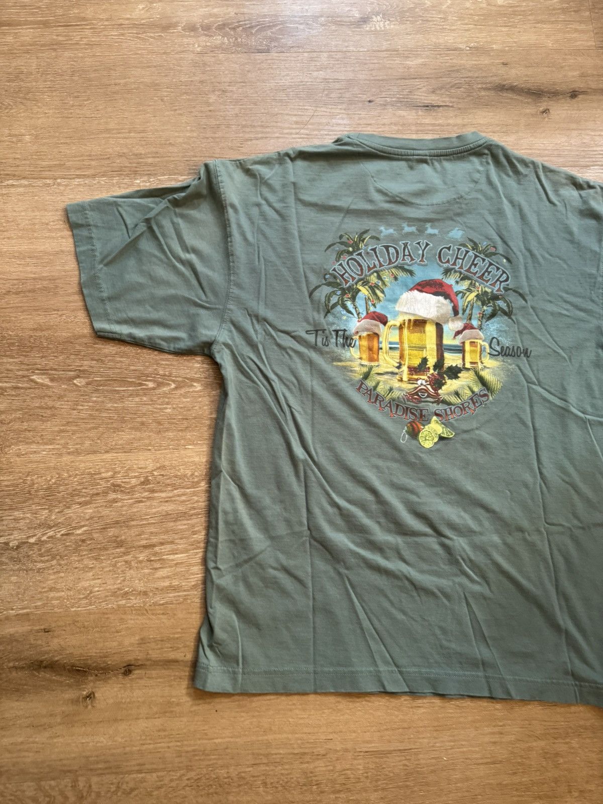 Paradise × Tommy Bahama × Vintage ‘Tis The Season (For Beers!) Hawaiian Xmas Party Vintage Tee Size US L / EU 52-54 / 3 - 8 Thumbnail