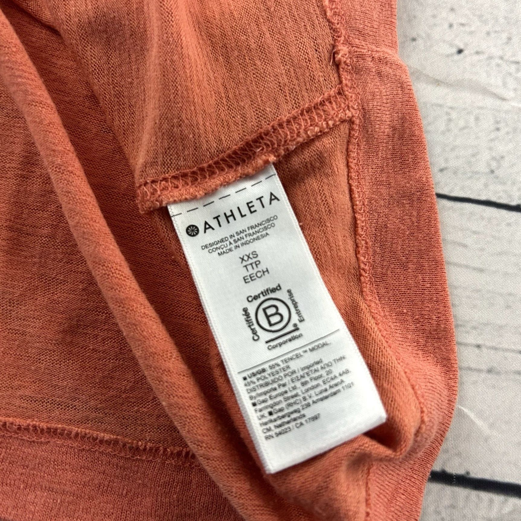 Athleta Athleta Sleeveless Rouched Top Women's XXS Peach Shirt Womens 2XS Orange Size XXS / US 00 / IT 34 - 5 Thumbnail
