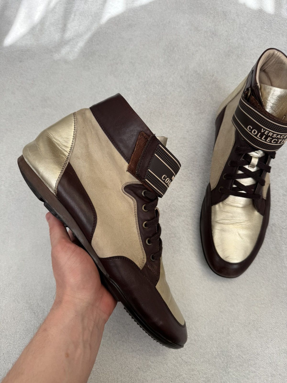 Versace Versace Hi-Top Future Sneakers Boxing Shoes US11 Size US 11 / EU 44 - 5 Thumbnail