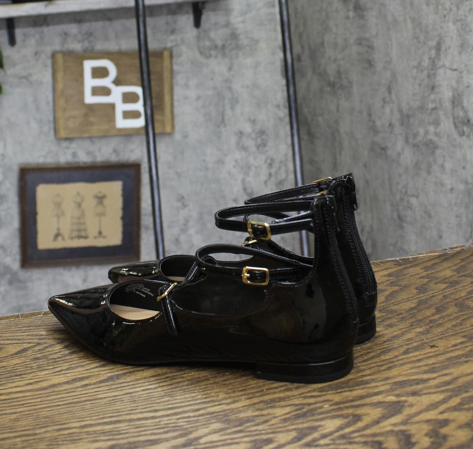 Other Nwt Inc International Concepts Flats Black Patent 9.5m Size US 9.5 / IT 39.5 - 2 Thumbnail