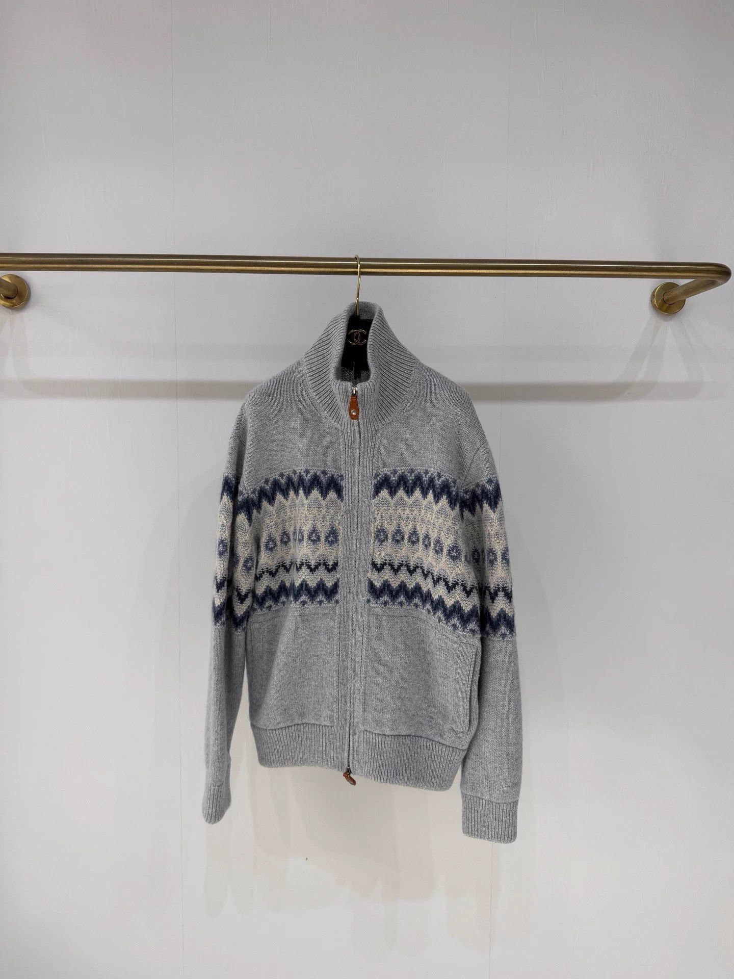 Loro Piana Loro Piana Fair Isle cashmere knit 99N S Fits L Size US S / EU 44-46 / 1 - 1 Thumbnail