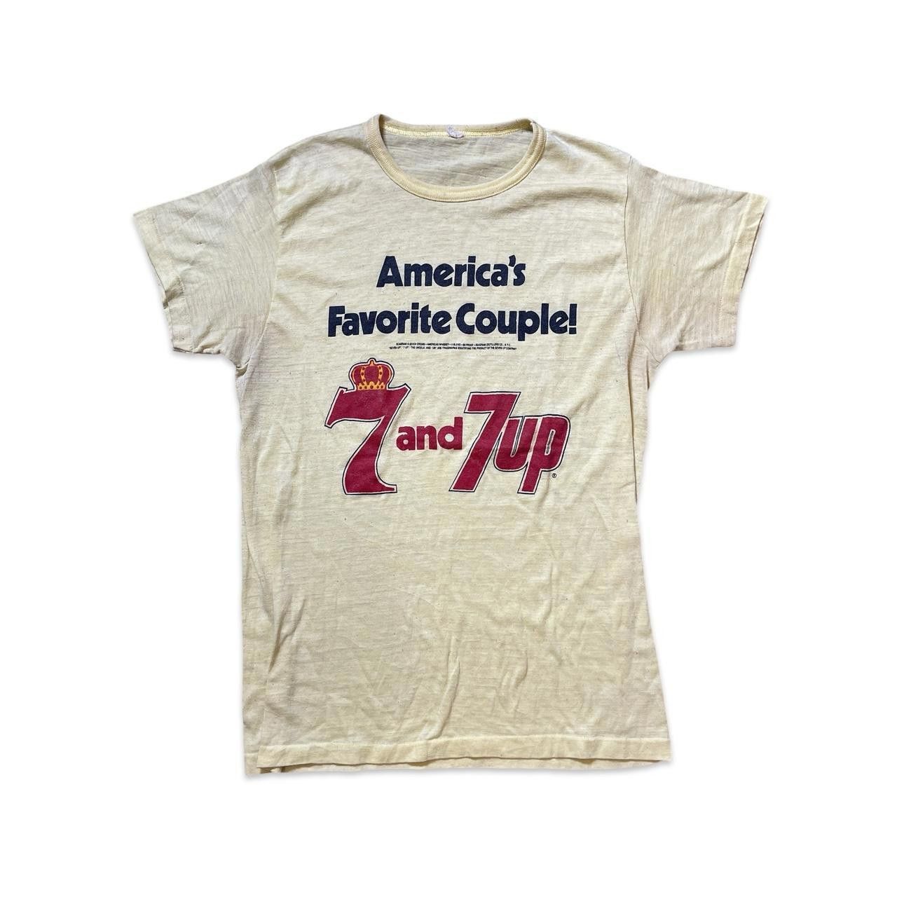 Designer 1970s 7 and 7up America’s Favorite Couple! Promo Tee Size US S / EU 44-46 / 1 - 1 Thumbnail