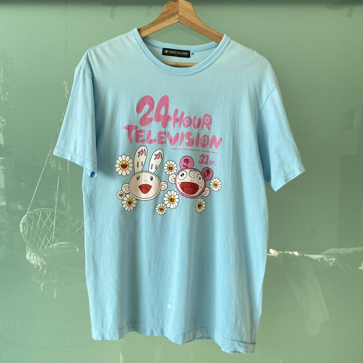 Takashi Murakami Thrashed Faded Vintage 2008 Takashi Murakami ERD GRUNGE TEE Size US L / EU 52-54 / 3 - 1 Thumbnail