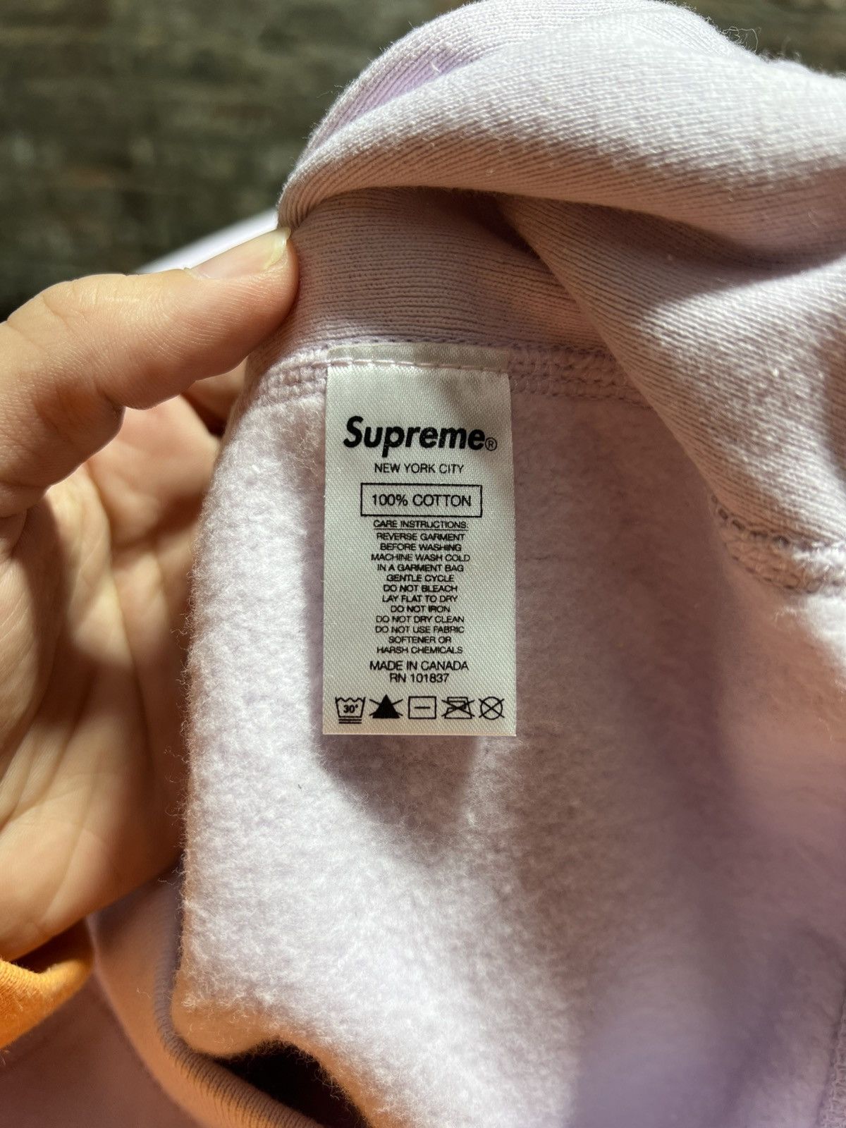 Supreme Supreme Lavender Leather S Logo Hoodie Size US XL / EU 56 / 4 - 6 Thumbnail