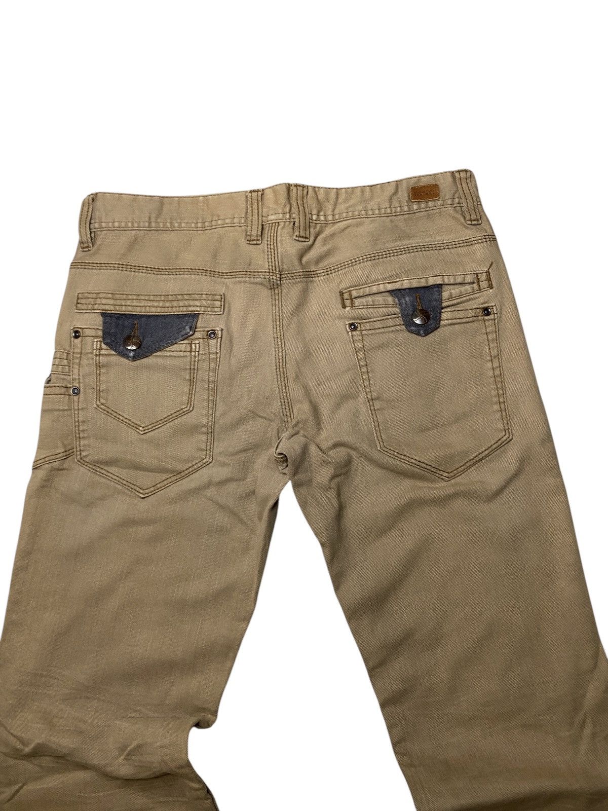 If Six Was Nine 2000's Nicole Club Flared Buckle Multipocket Pants Size US 31 - 4 Thumbnail