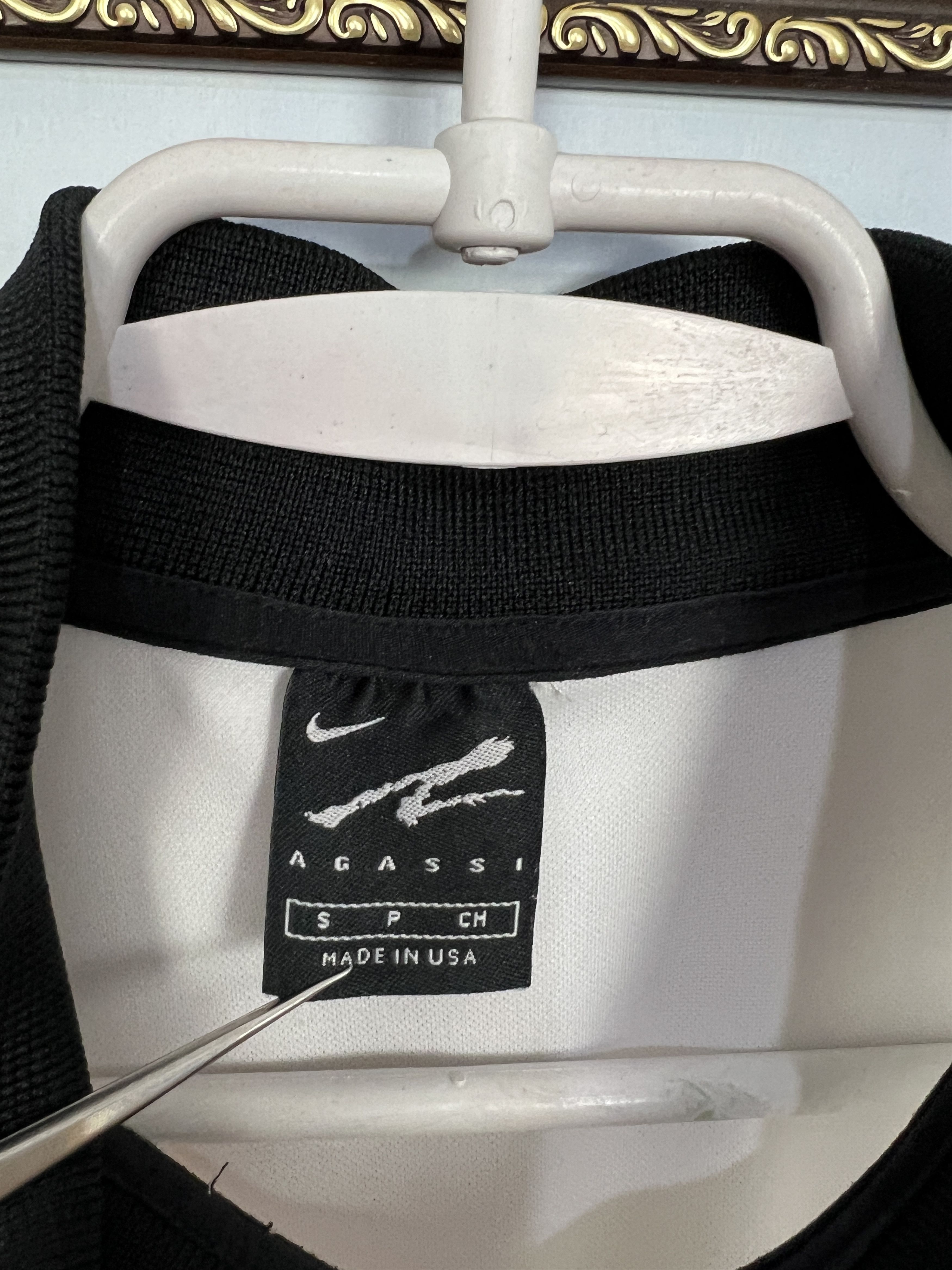 Nike Shirt Agassi Zip Challenge Court Tennis Long Sleeve Jersey Size US S / EU 44-46 / 1 - 7 Thumbnail