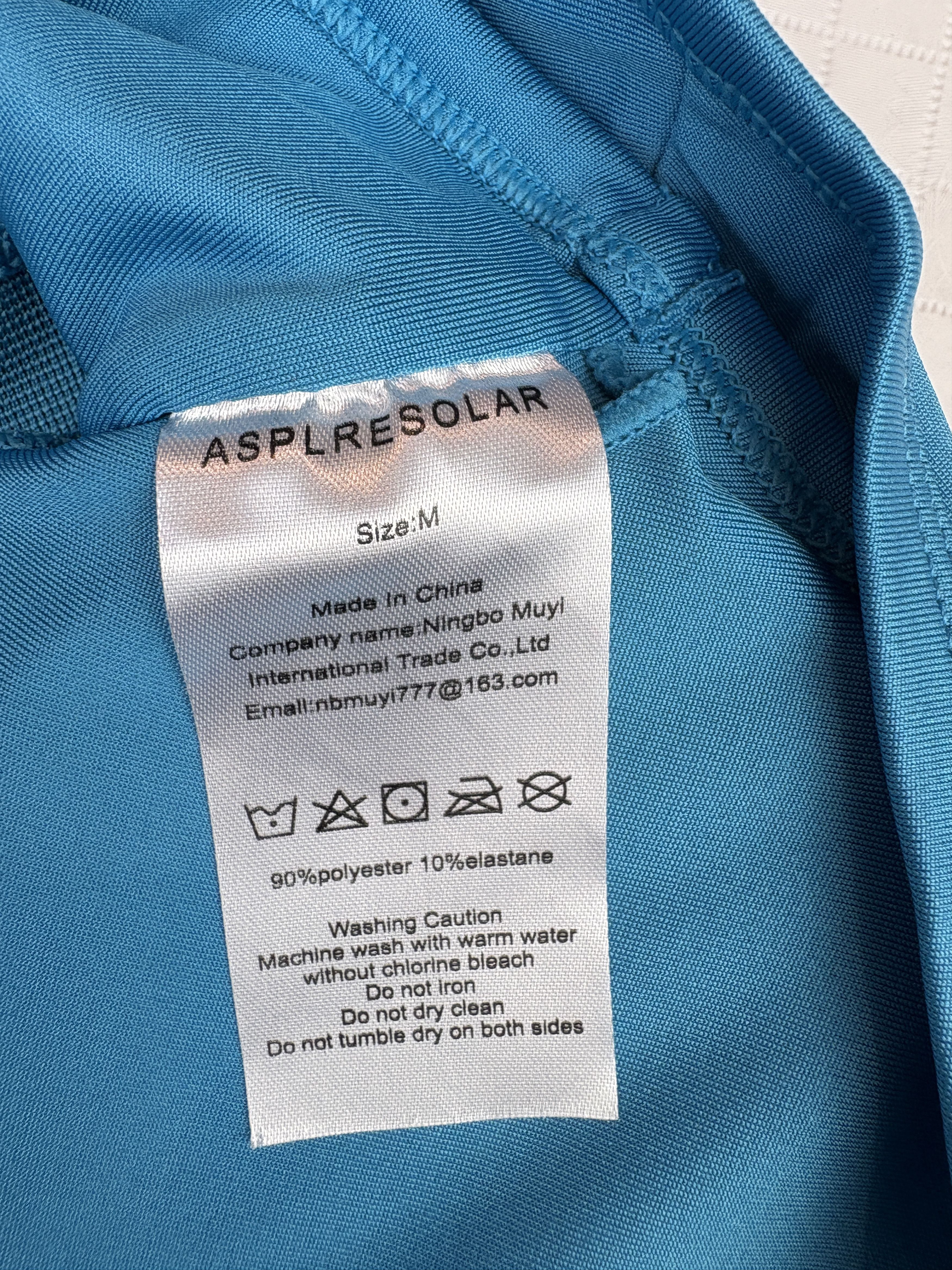 Other AspIresolar Women's Front Zip Up Blue Sports Bra. Size M Size M / US 6-8 / IT 42-44 - 9 Thumbnail