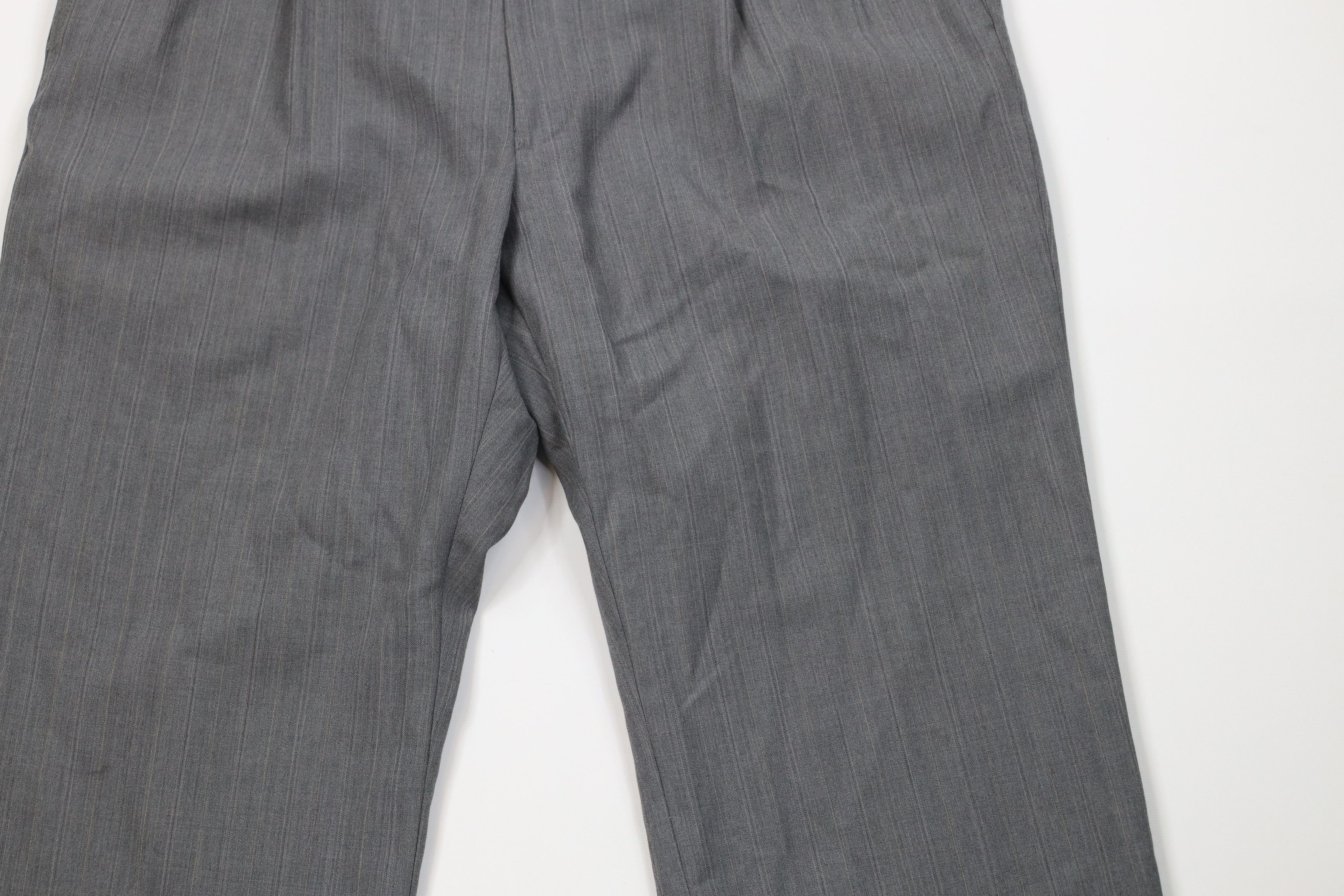 Vintage Vintage 90s Streetwear Knit Striped Wide Leg Chino Pants Size US 38 / EU 54 - 3 Thumbnail