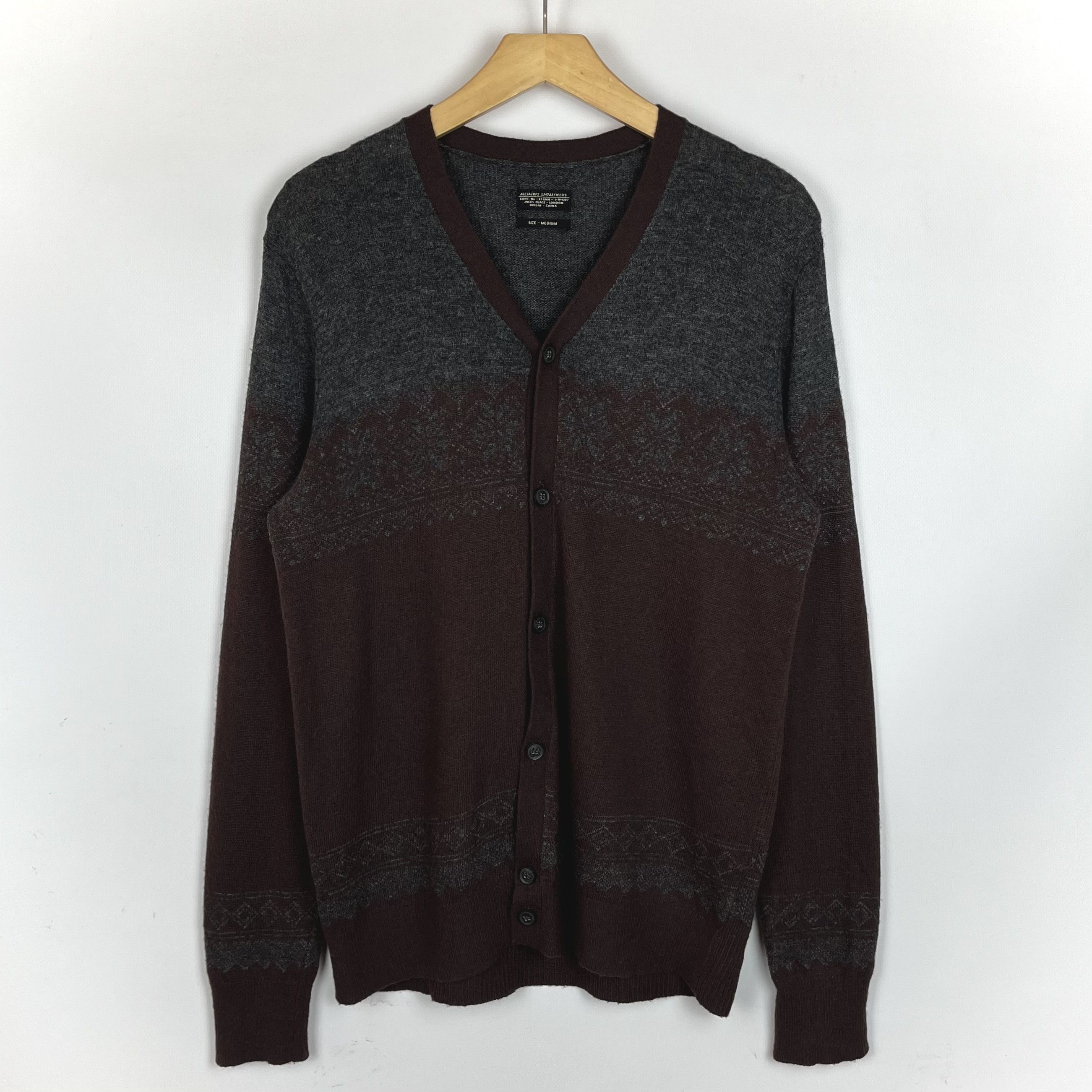 Allsaints Designer AllSaints Spitalfields Scafell Cardigan Sweater Size US M / EU 48-50 / 2 - 1 Thumbnail