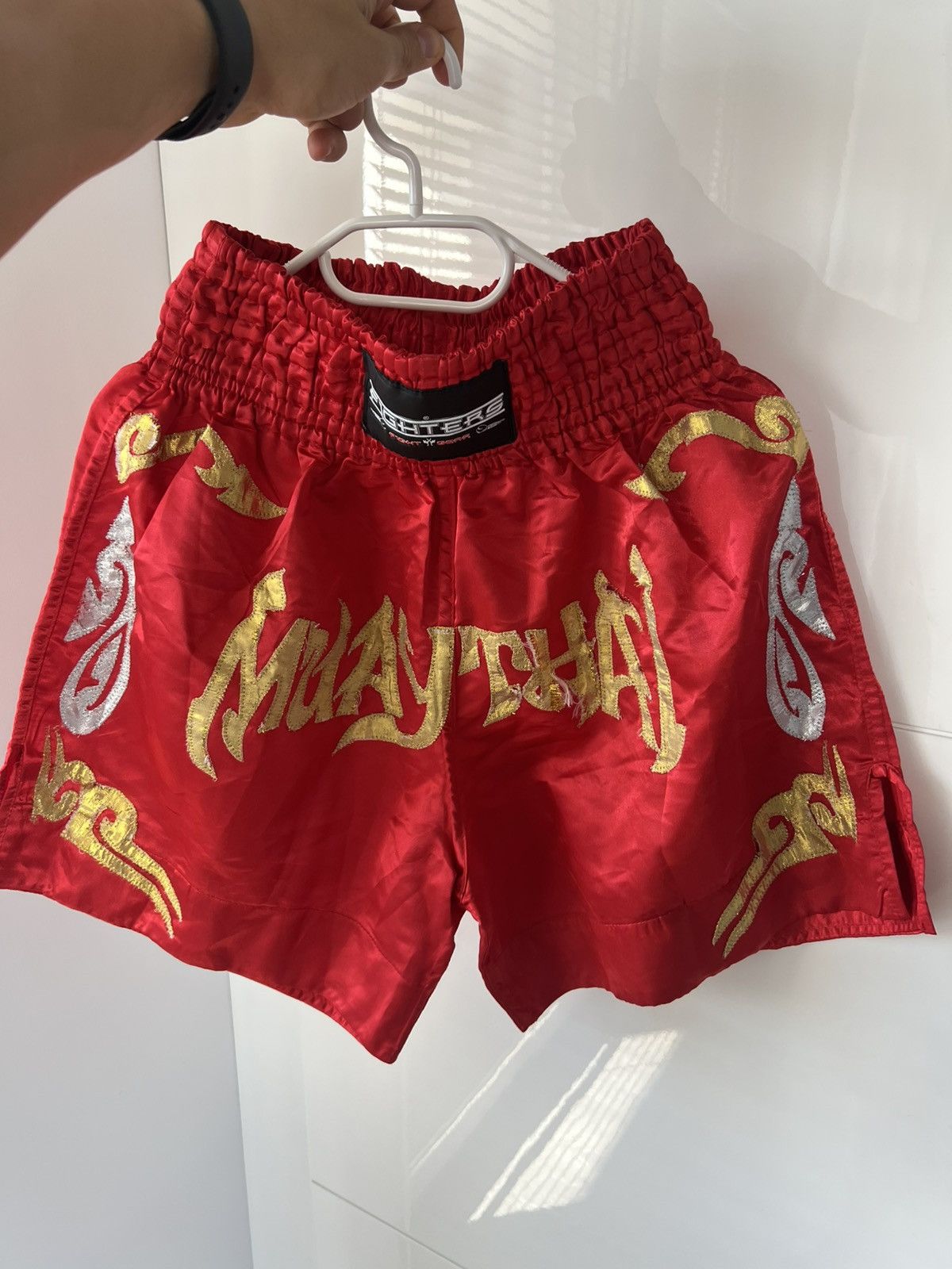 Vintage ‼️Vintage Y2K Muay Thai 🇹🇭 Fighters Archival Boxing Shorts‼️ Size US 36 / EU 52 - 1 Thumbnail