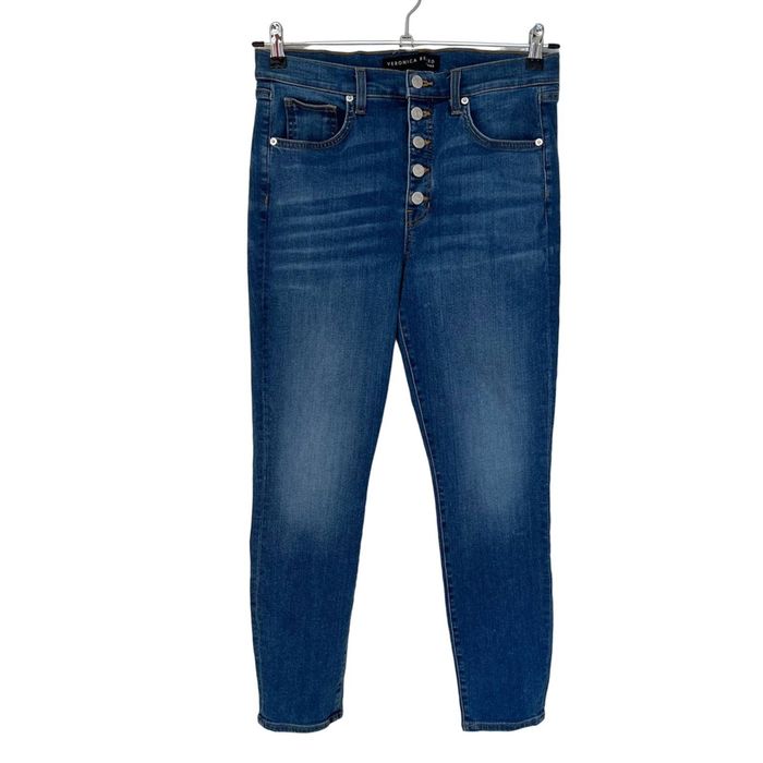 Veronica Beard Veronica Beard Debbie High Rise Button Fly Skinny Jeans ...