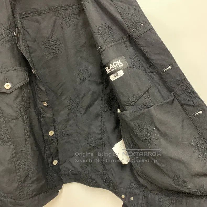 Comme des Garcons Comme Des Garcons Collarless wool embroidery coat Size XL / US 12-14 / IT 48-50 - 8 Thumbnail