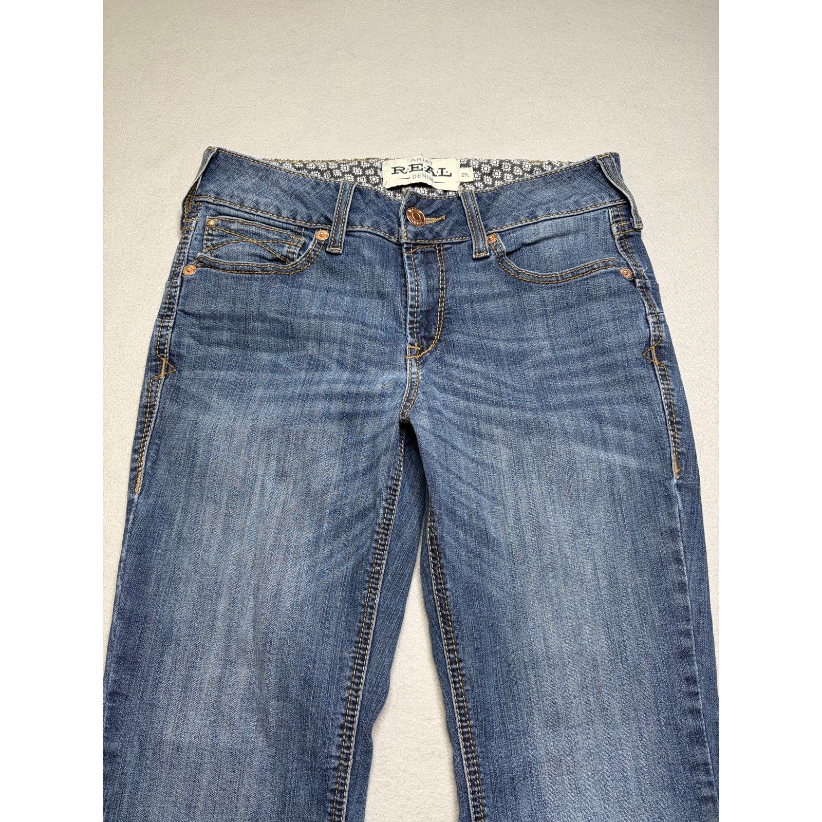 Ariat Ariat REAL Denim Women’s Bootcut Western Jeans 29L Size 29" - 12 Thumbnail