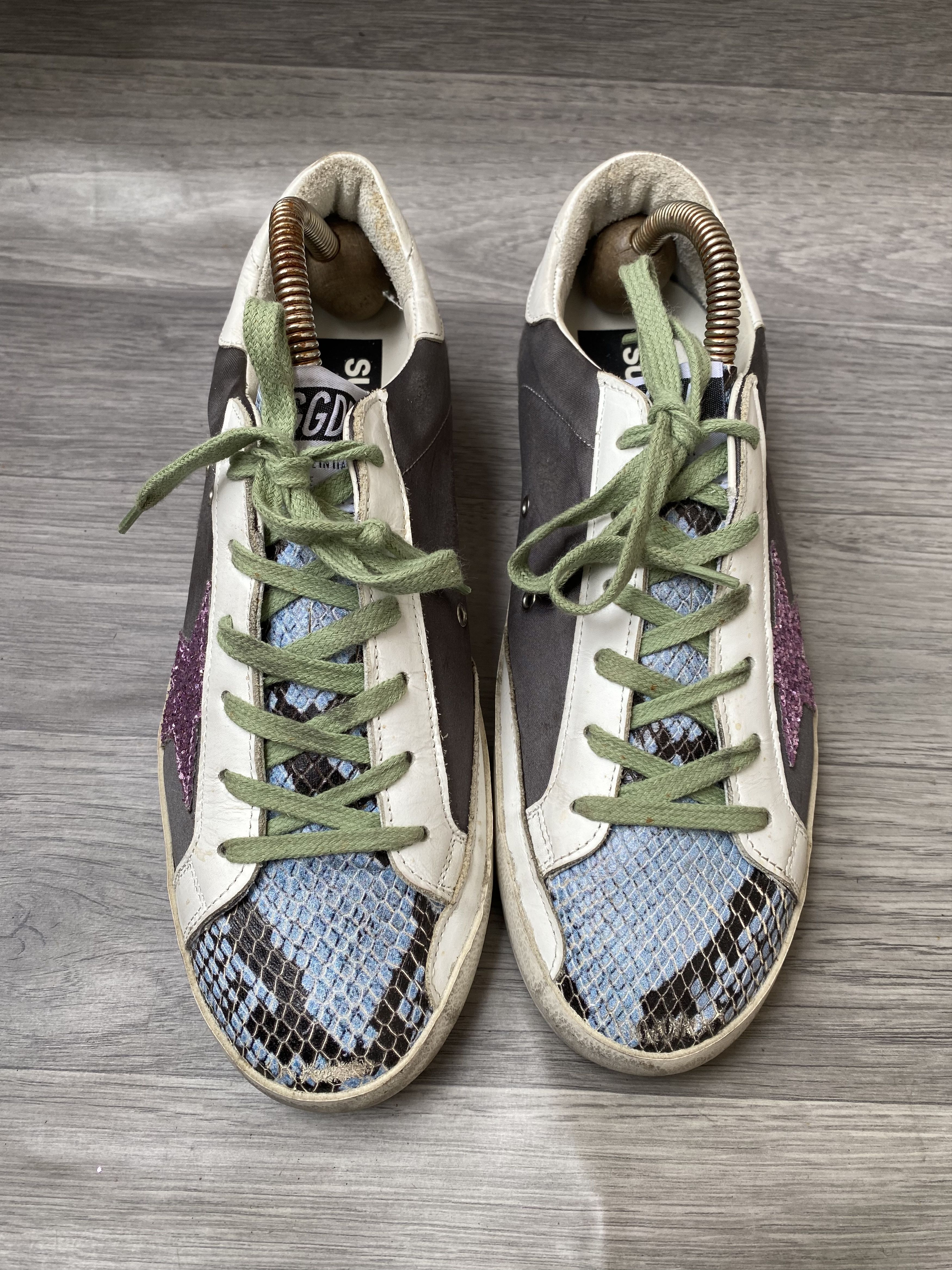 Golden Goose Golden goose superstar colourful low snake print sneakers Size US 9 / IT 39 - 3 Thumbnail