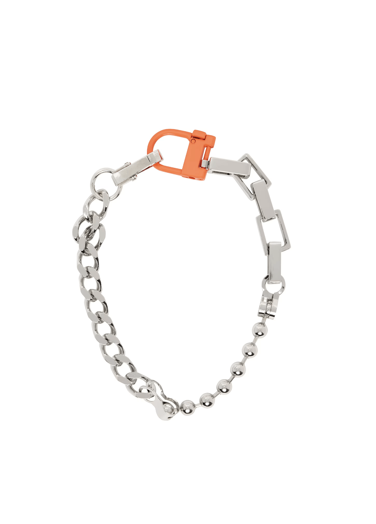 Heron Preston HERON PRESTON Silver Square Necklace Size 26 - 1 Thumbnail