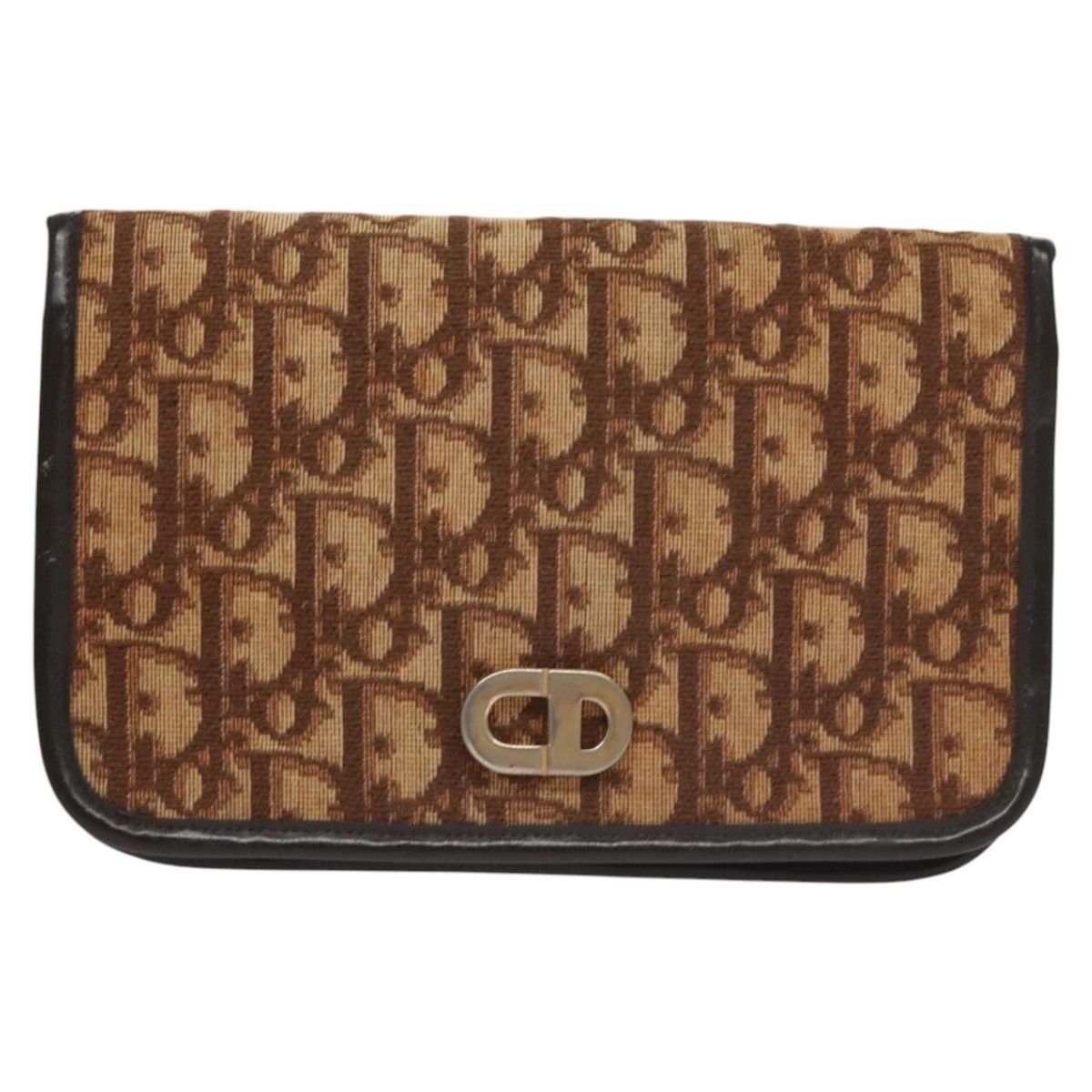 Dior Trotter Brown Canvas Shoulder Bag (Pre-Owned) Size ONE SIZE - 1 Thumbnail