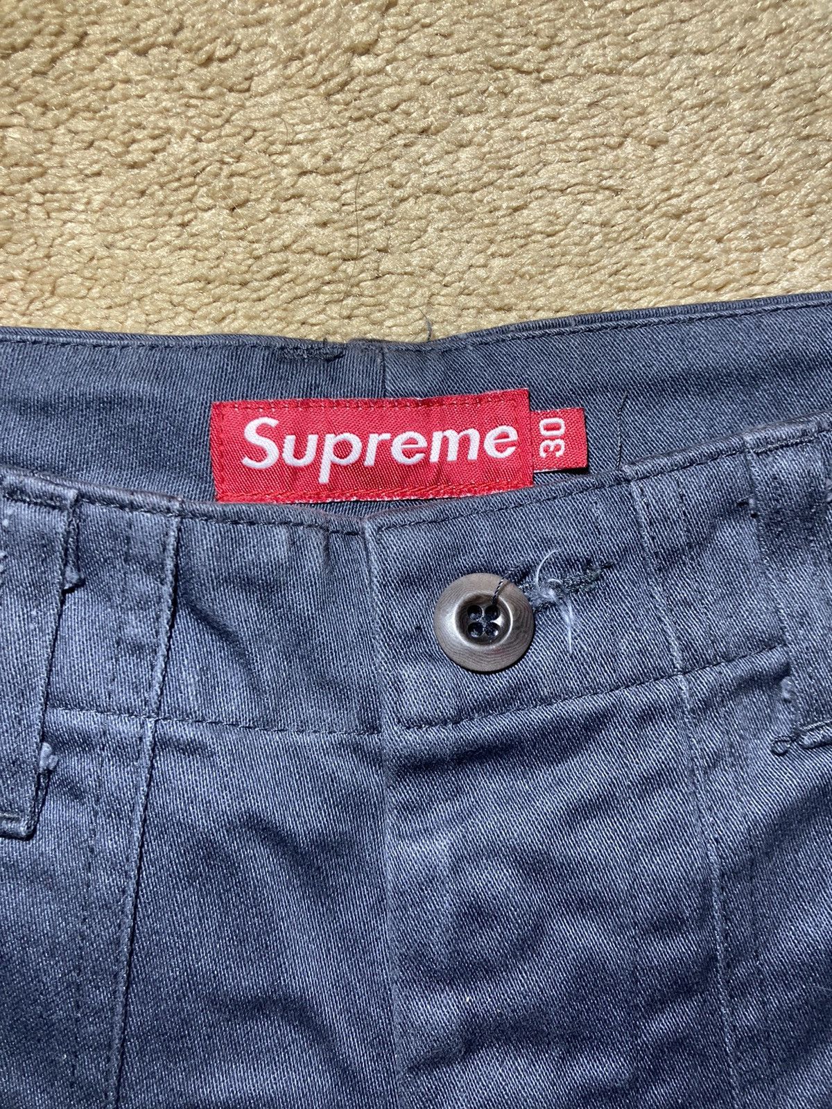 Supreme 2002 Supreme Twill Pants Gray Vintage Cargo 90s Military 30 Size US 30 / EU 46 - 3 Thumbnail