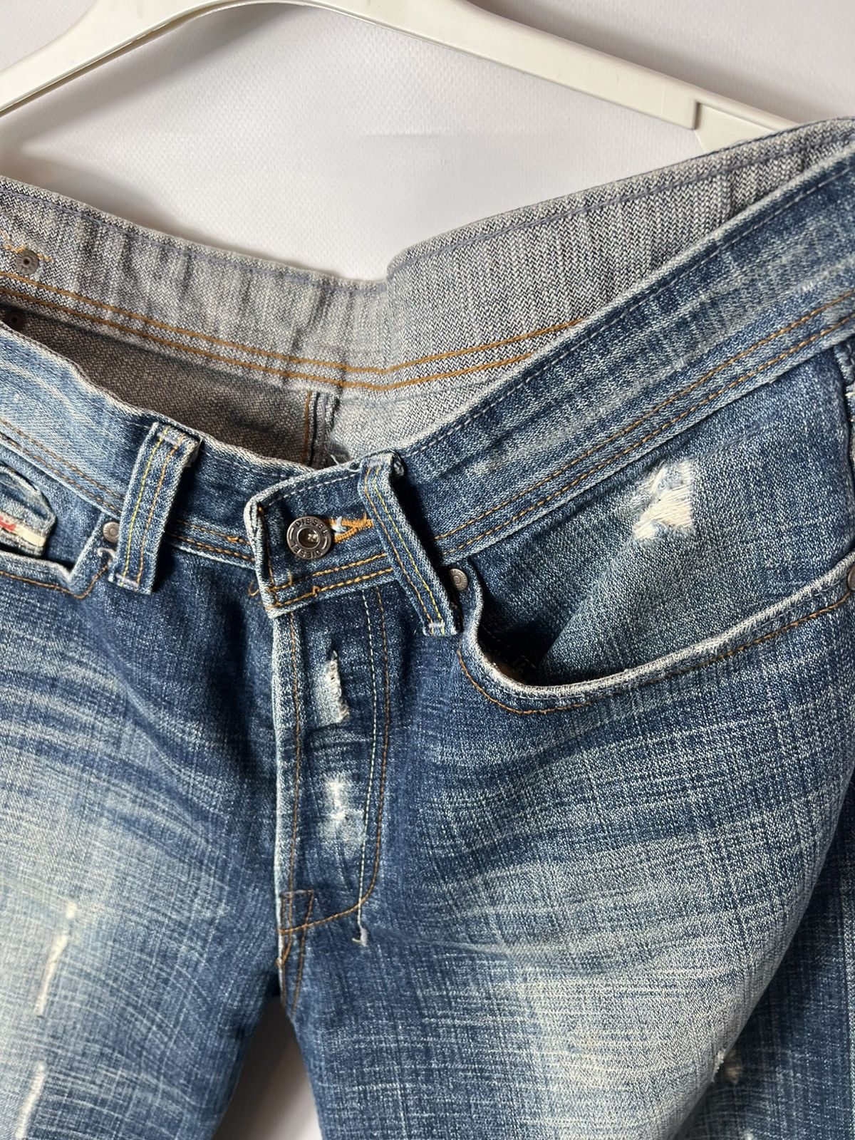 Diesel Vintage streetwear y2k sk8 Diesel Distressed Denim Pants Size US 36 / EU 52 - 7 Thumbnail