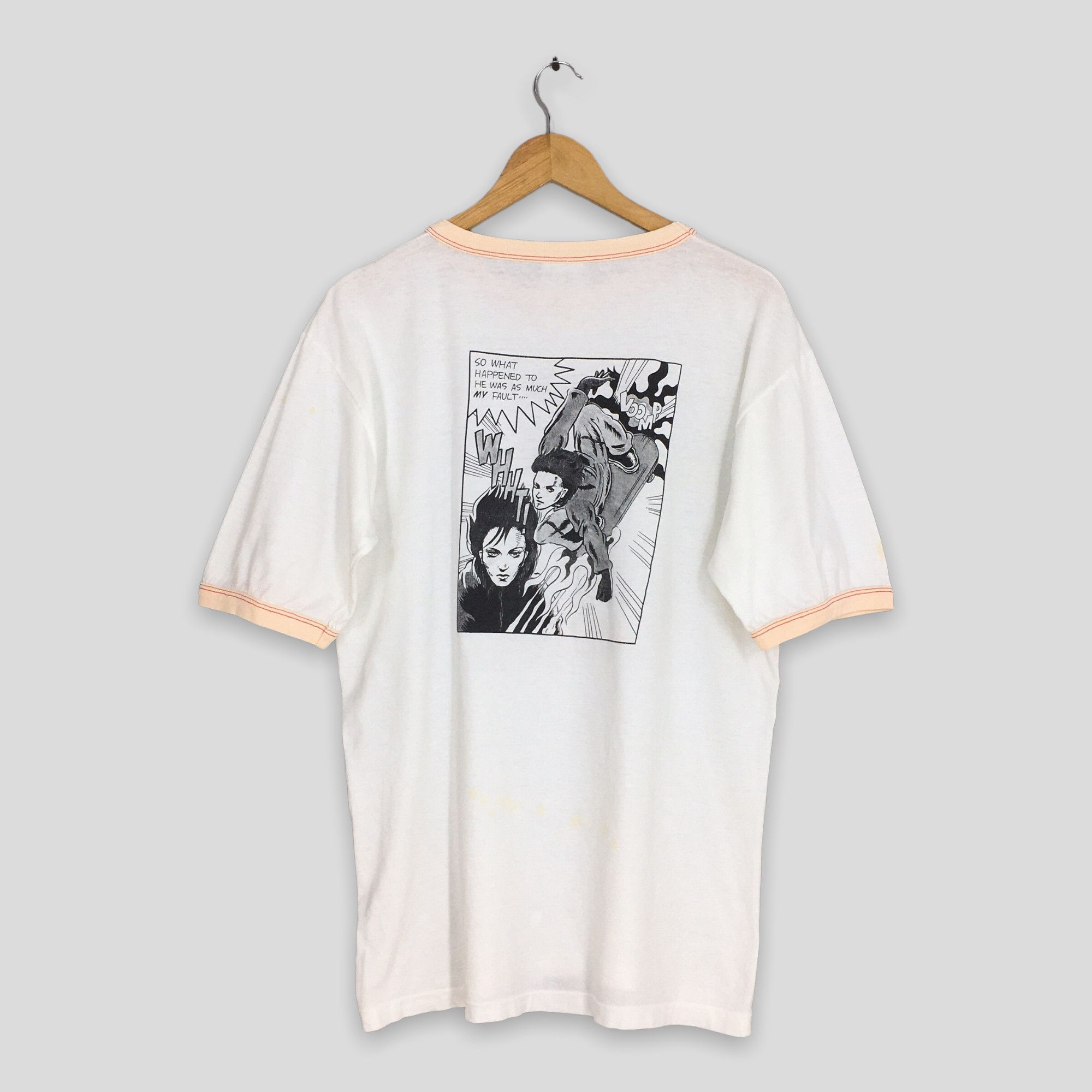 Ato Matsumoto × Vintage Vintage 90s The X Japan Hide Goth Rock Metal Tshirt Large Size US L / EU 52-54 / 3 - 7 Thumbnail