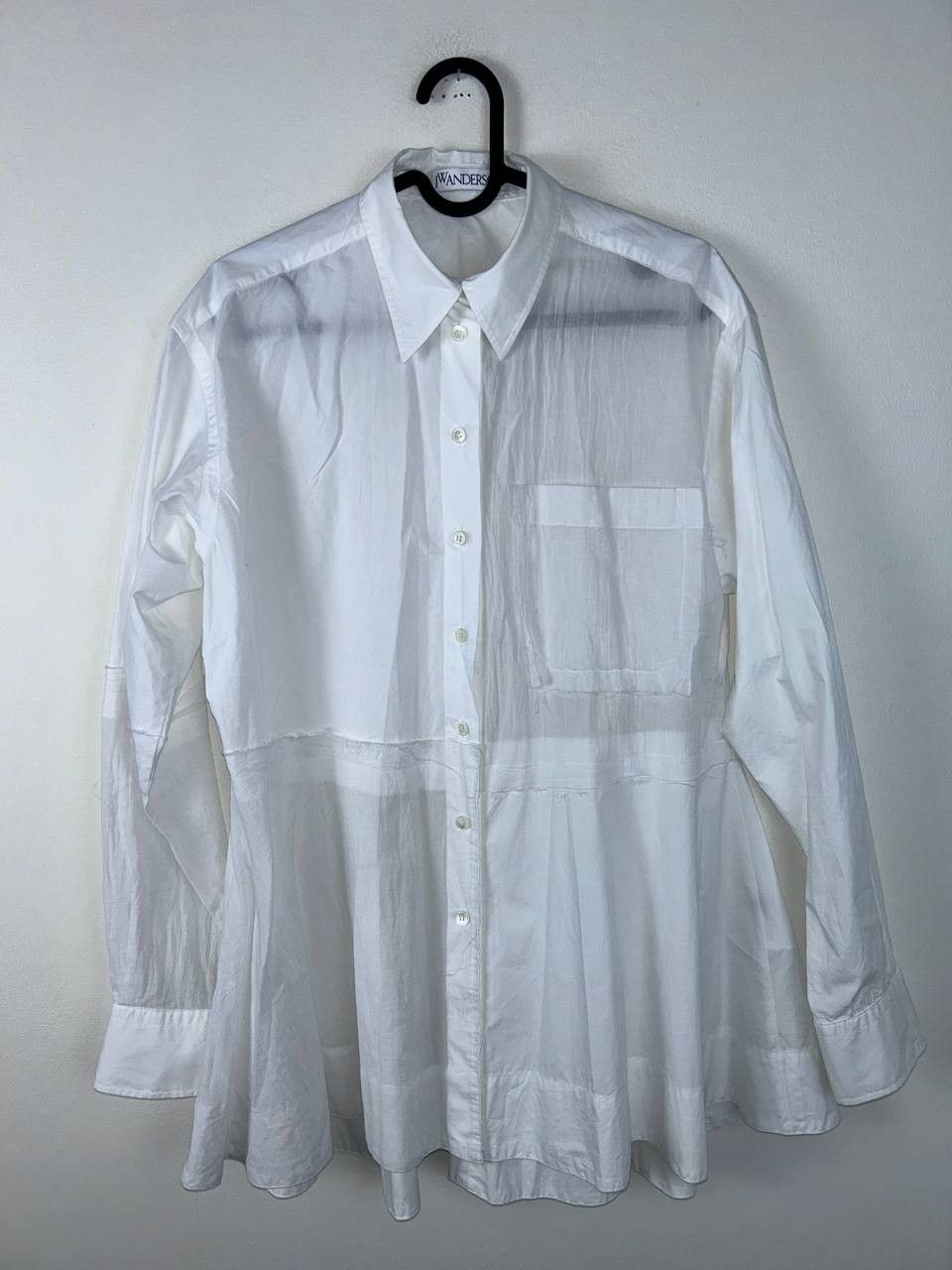 JW Anderson J.W. Anderson Patchwork Shirt in White AW Spring Summer 21 Size XS / US 0-2 / IT 36-38 - 1 Thumbnail