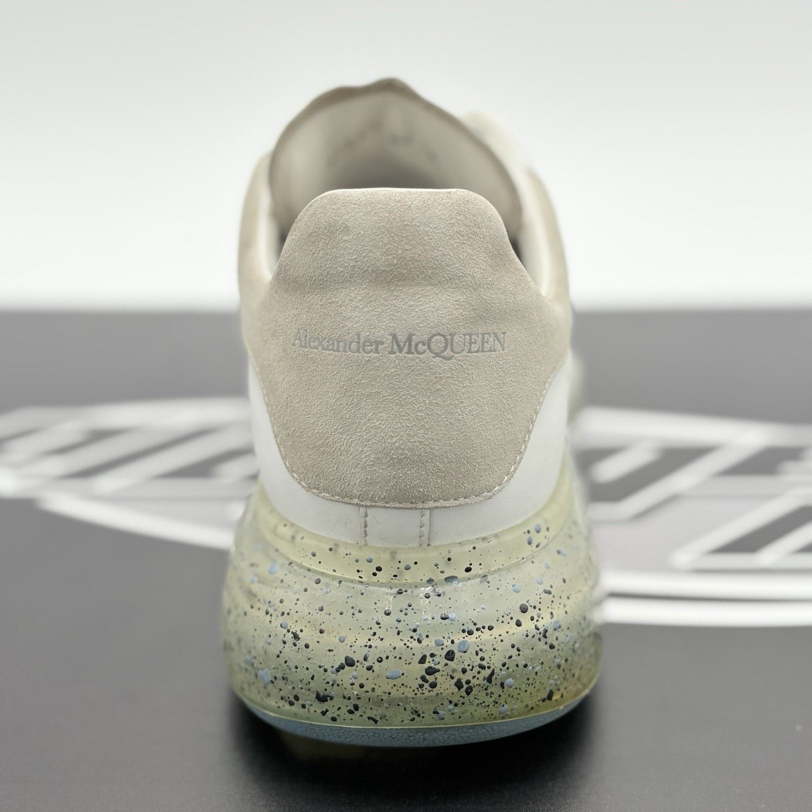 Alexander McQueen Alexander McQueen Clear Sole ' Splatter Blue ' | GREAT COND! Size US 11 / EU 44 - 3 Thumbnail