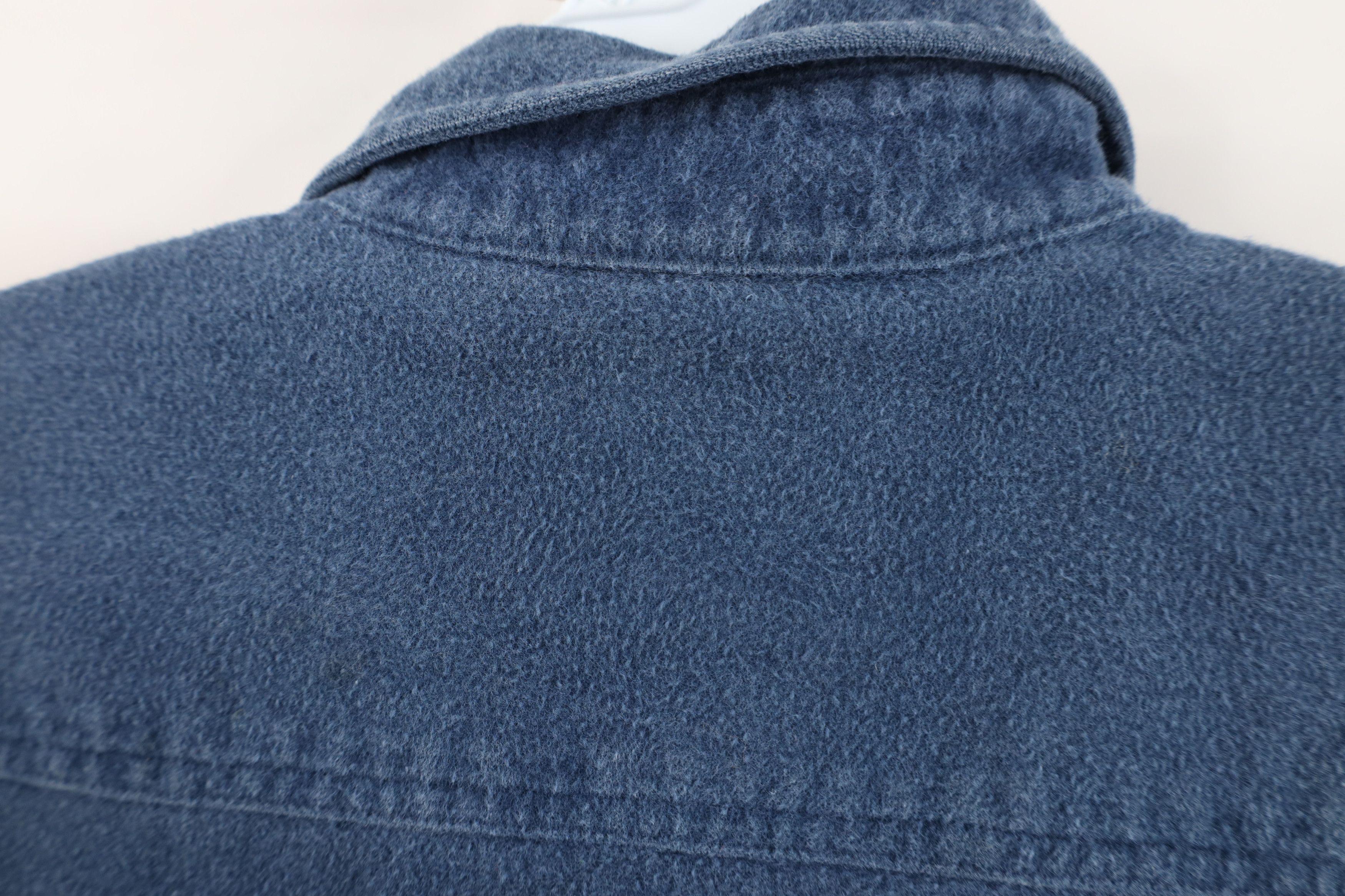 Vintage Vintage 90s Streetwear Heavy Chamois Cloth Button Shirt Blue Size US L / EU 52-54 / 3 - 11 Thumbnail