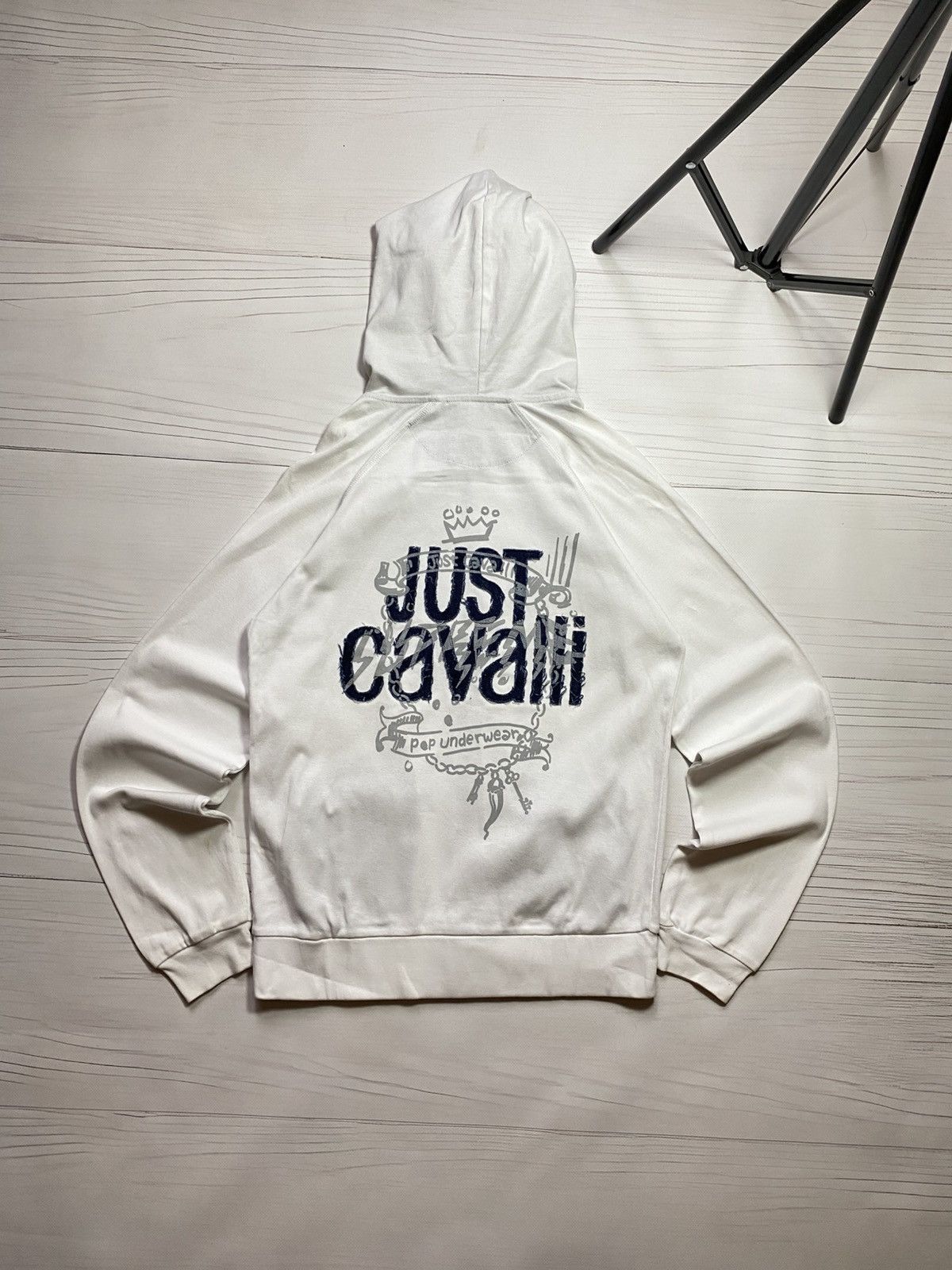 Just Cavalli Just Cavalli Underwear Big logo y2k zip hoodie Size S / US 4 / IT 40 - 1 Thumbnail