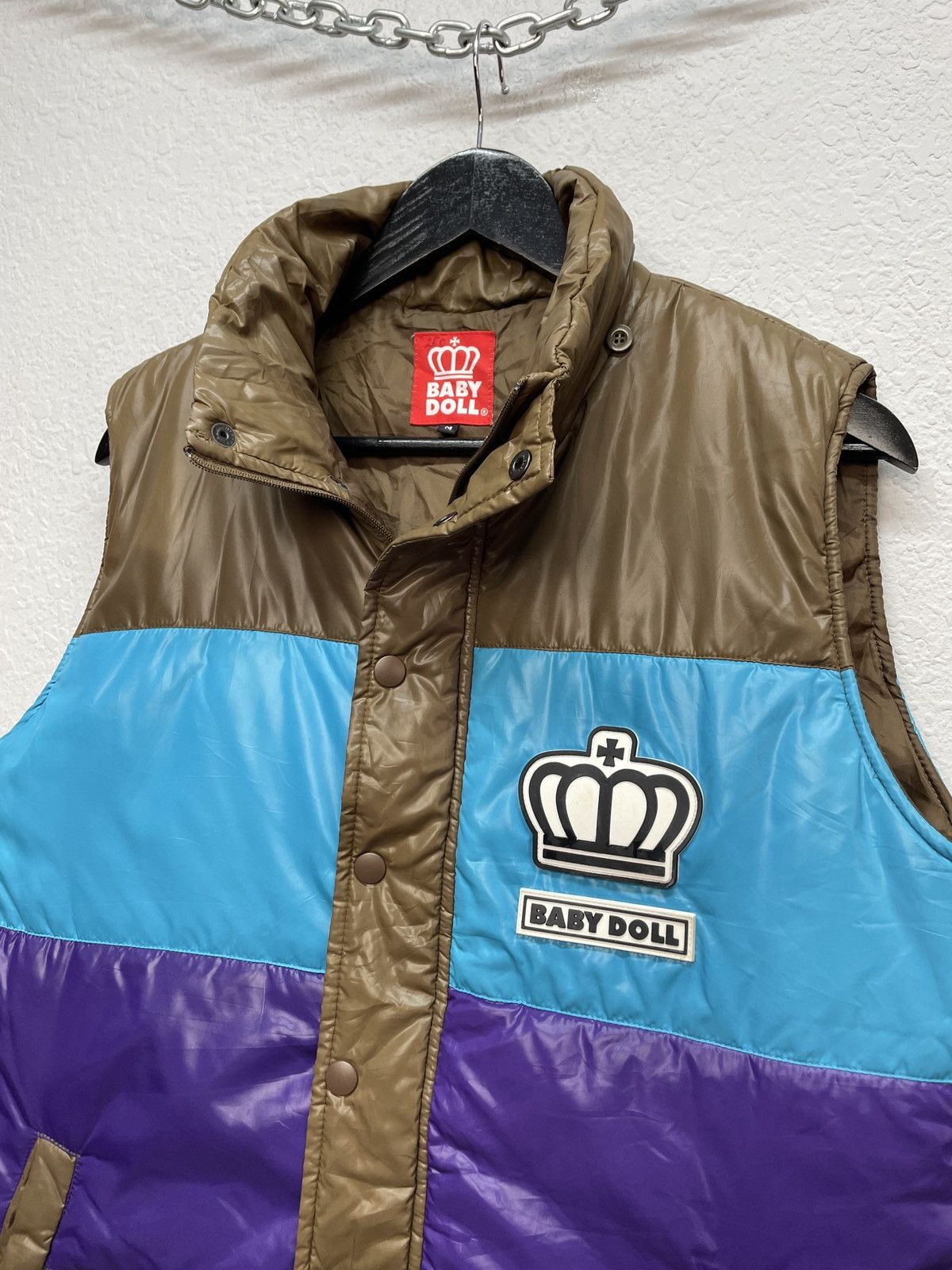 Japanese Brand Vintage y2k Baby Doll Wiwiene Westwood Vibe Nylon Vest Puffe Size US L / EU 52-54 / 3 - 4 Thumbnail
