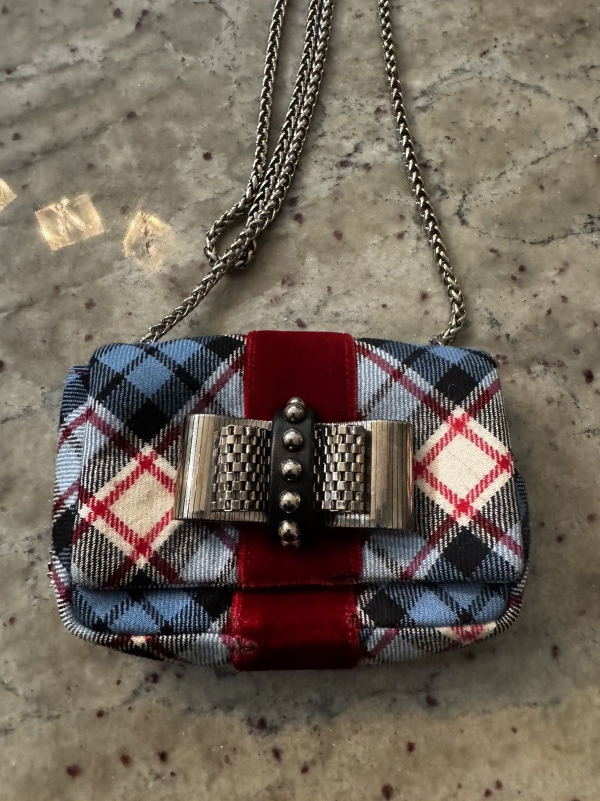 Christian Louboutin CHRISTIAN LOUBOUTIN Velvet Mini Bag Size ONE SIZE - 1 Thumbnail