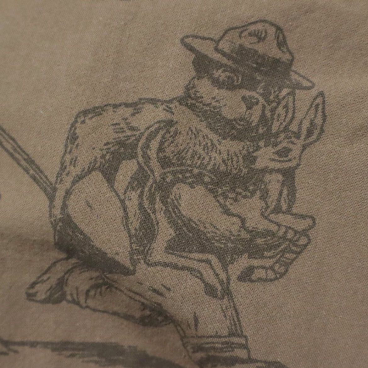 Filson Filson Smokey Bear Camp Cotton All Over Print Button Up Shirt Olive Men's M Size US M / EU 48-50 / 2 - 5 Thumbnail