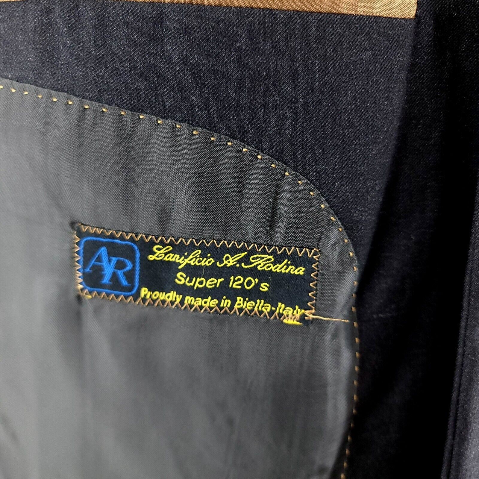Pronto Uomo Pronto Uomo Signature Super 120s Wool 2 Button Blazer Suit J Size 46R - 9 Thumbnail