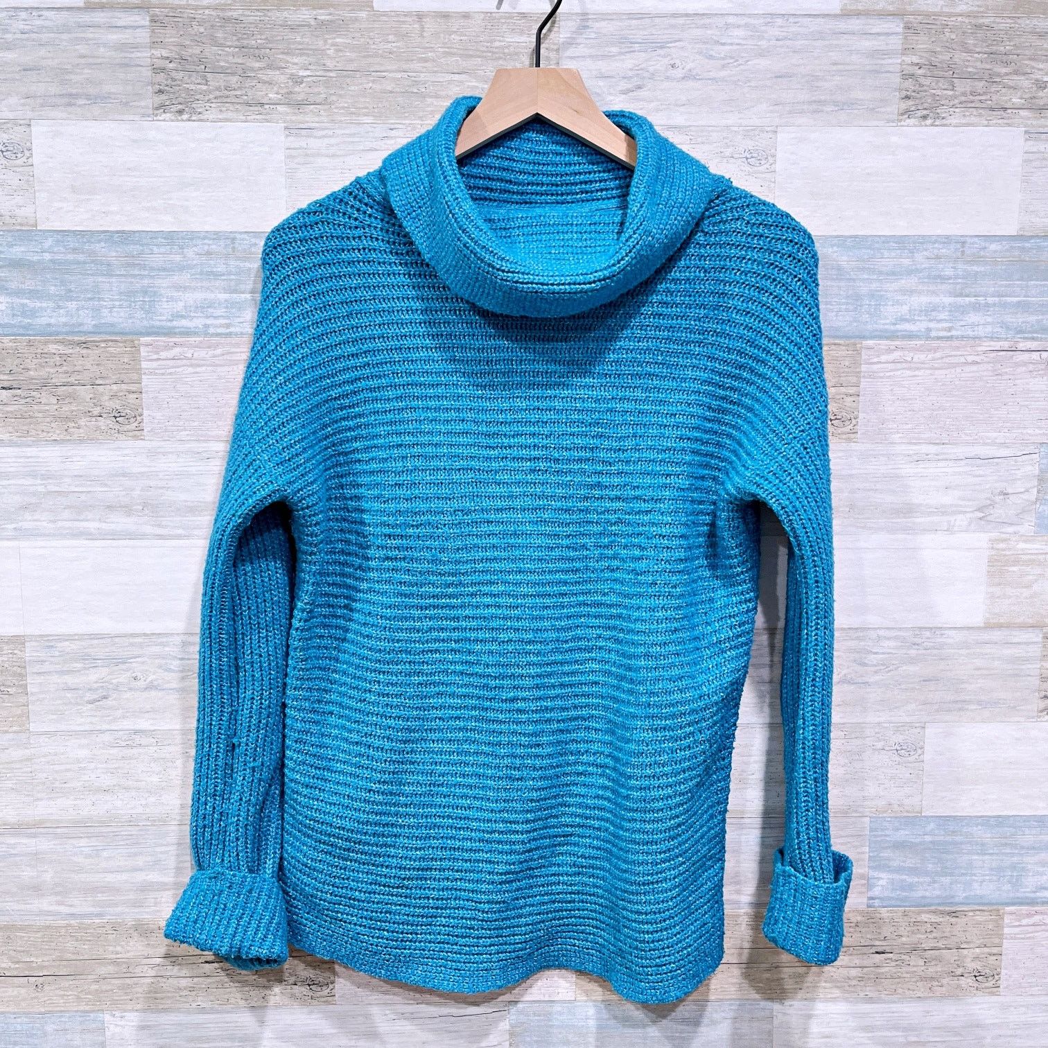 Anthropologie × Other Pilcro Anthropologie Chunky Turtleneck Sweater Blue XS Size XS / US 0-2 / IT 36-38 - 1 Thumbnail