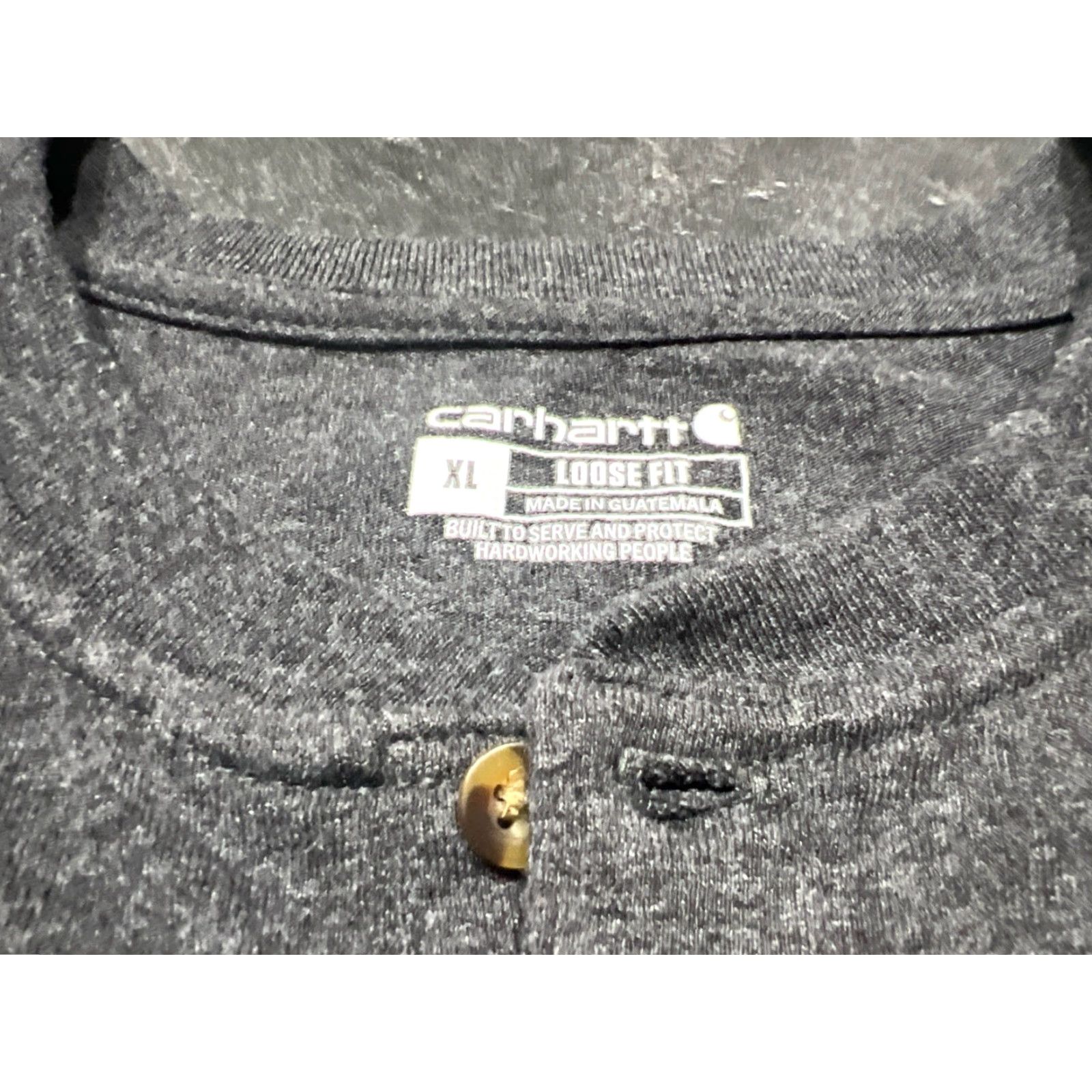 Carhartt Carhartt Henley T Shirt Short Sleeve XL Heavyweight Regular Size US XL / EU 56 / 4 - 5 Thumbnail