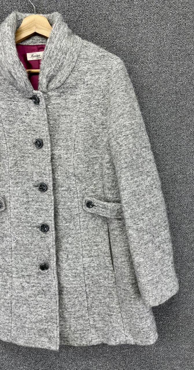 Kansai Yamamoto Vintage Kansai Yamamoto Button Up Wool Long Jacket Size M / US 6-8 / IT 42-44 - 4 Thumbnail