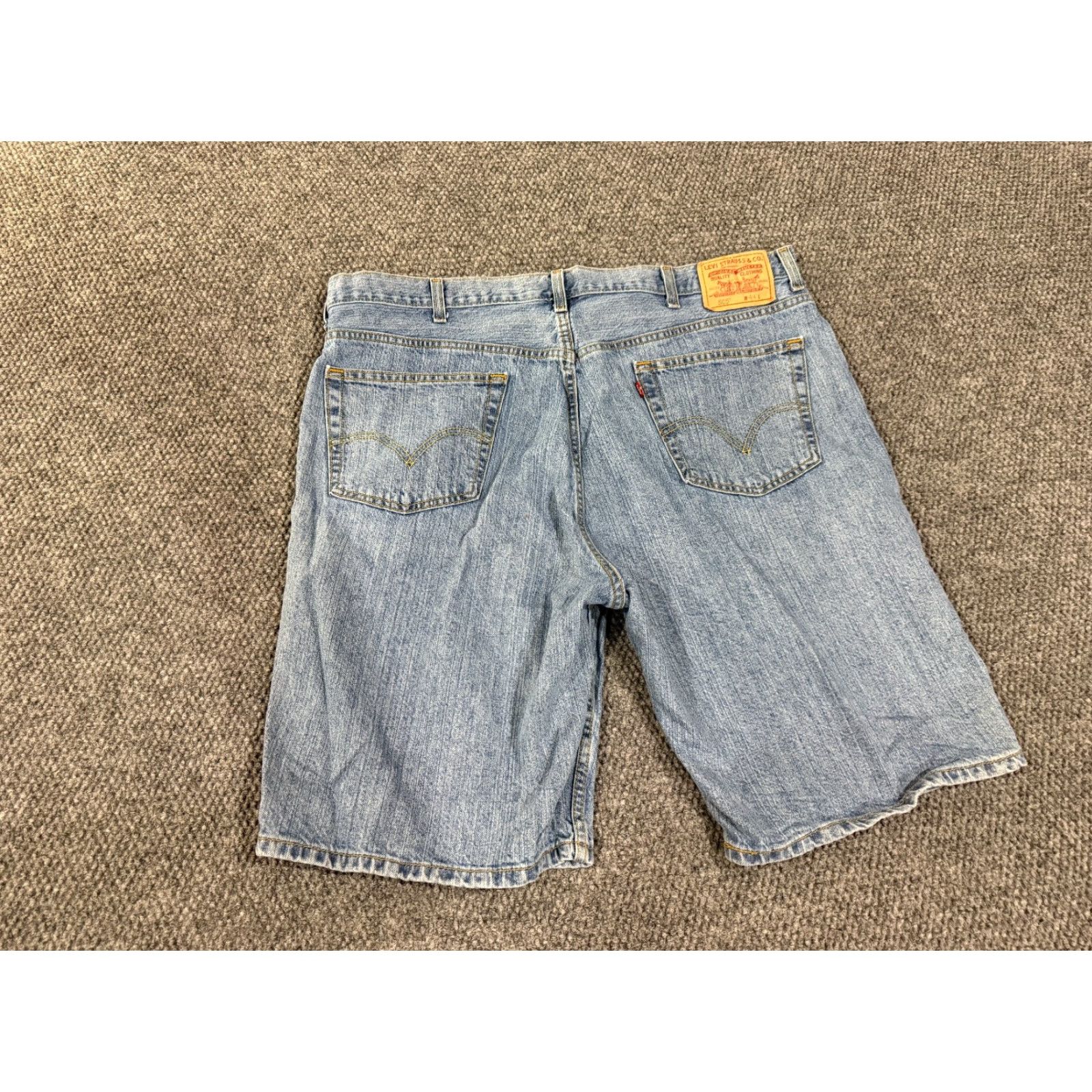 Levi's Levi's 505 Shorts Mens 44 Denim Blue Light Wash Casual 5-Pocket Army Camouflage Medium Wash Cotton Flat Front Regular Fit Pocketed Summer Spring Fall Size US 44 / EU 60 - 6 Thumbnail