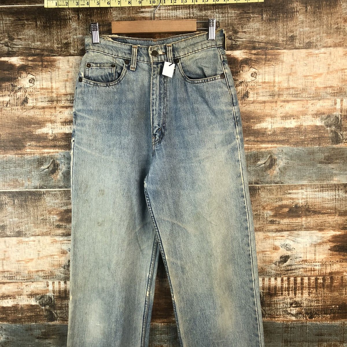 Levi's 509 Levis Blue Distressed ripped Denim Pants #A2102 Size US 28 / EU 44 - 4 Thumbnail