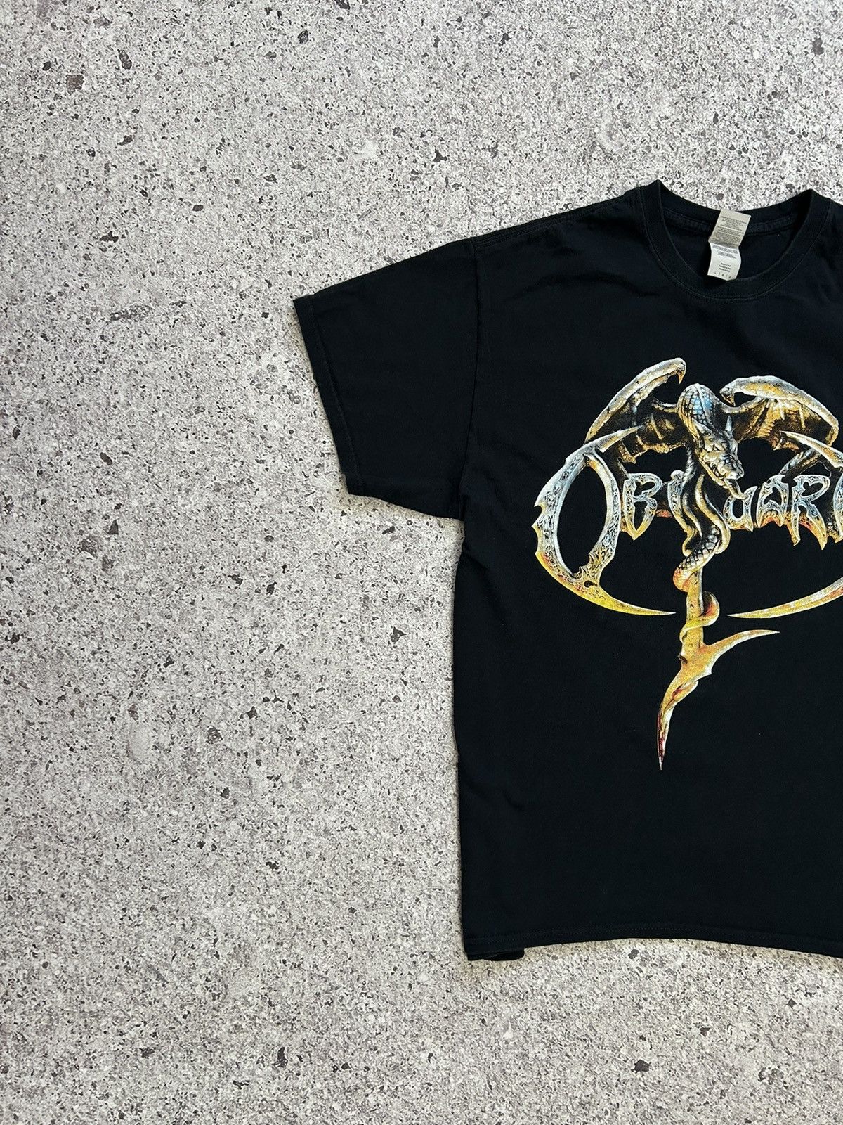 Band Tees × Vintage Vintage 90’s Rock Band Obituary Y2K Hype Retro T-Shirt Size US L / EU 52-54 / 3 - 4 Thumbnail