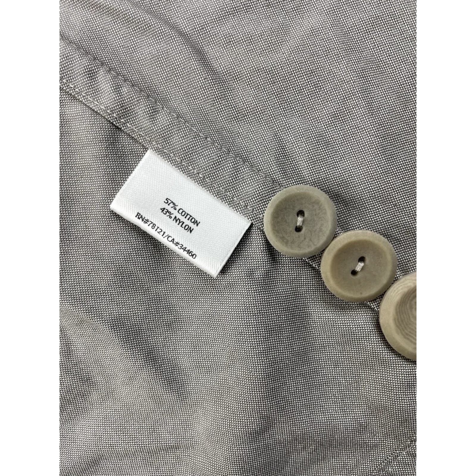 Eileen Fisher Eileen Fisher Trench Coat Jacket Lightweight Cotton Nylon Beige Large Button Collar Pockets Women Regular Size L / US 10 / IT 46 - 7 Thumbnail