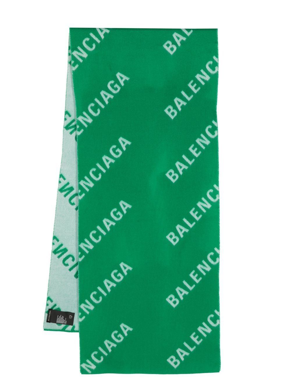 Balenciaga Balenciaga Monogram All Over Logo Wool Scarf Size ONE SIZE - 1 Preview