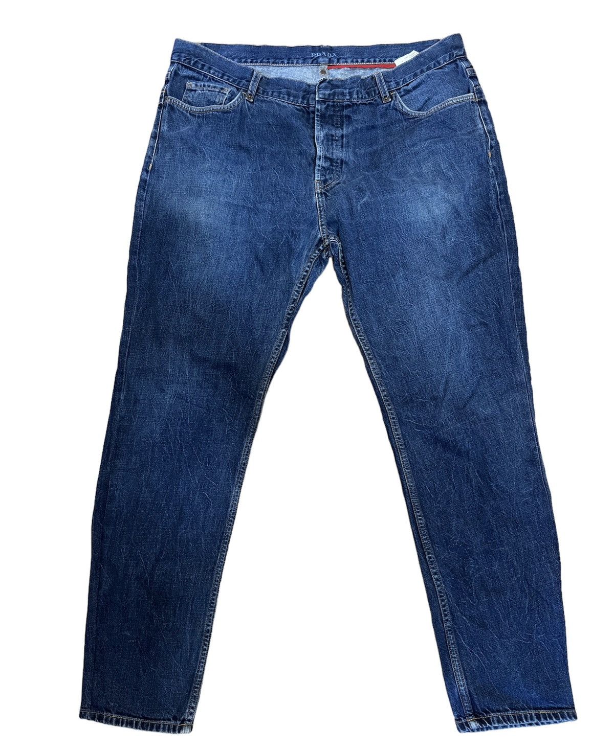 Jean OBER Original Bleu Brut USA - Taille W28 L32, Neuf Avec étiquettes, Coupe Droite