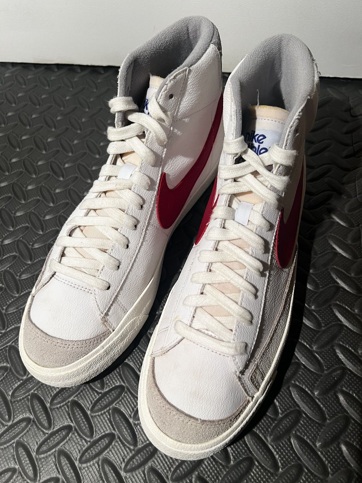 Nike Nike Blazer Mid 77 “Athletic Club” Size 10.5 Red White Shoes Size US 10.5 / EU 43-44 - 2 Thumbnail